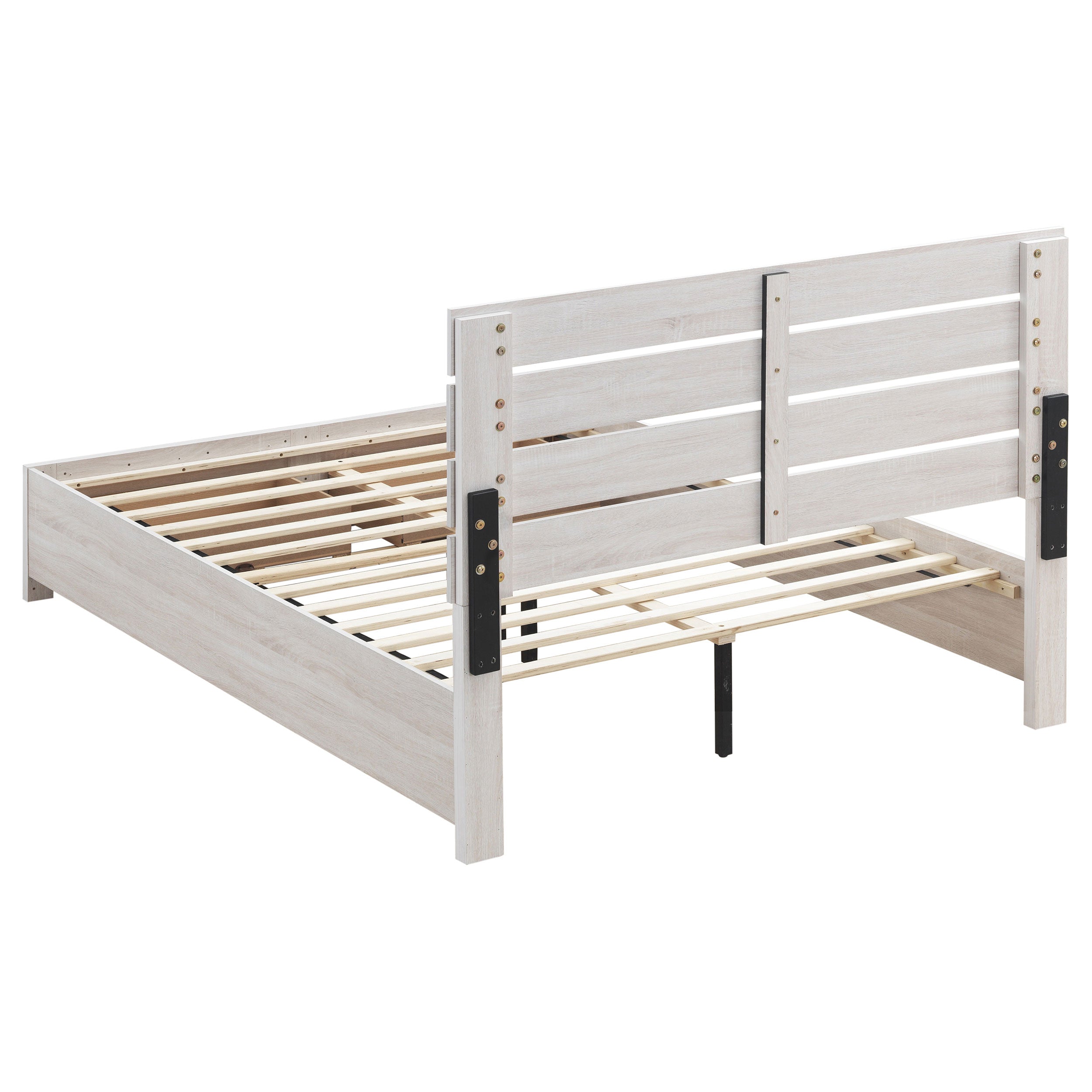 Brantford Wood Queen Storage Panel Bed Coastal White-CoasterEveryday