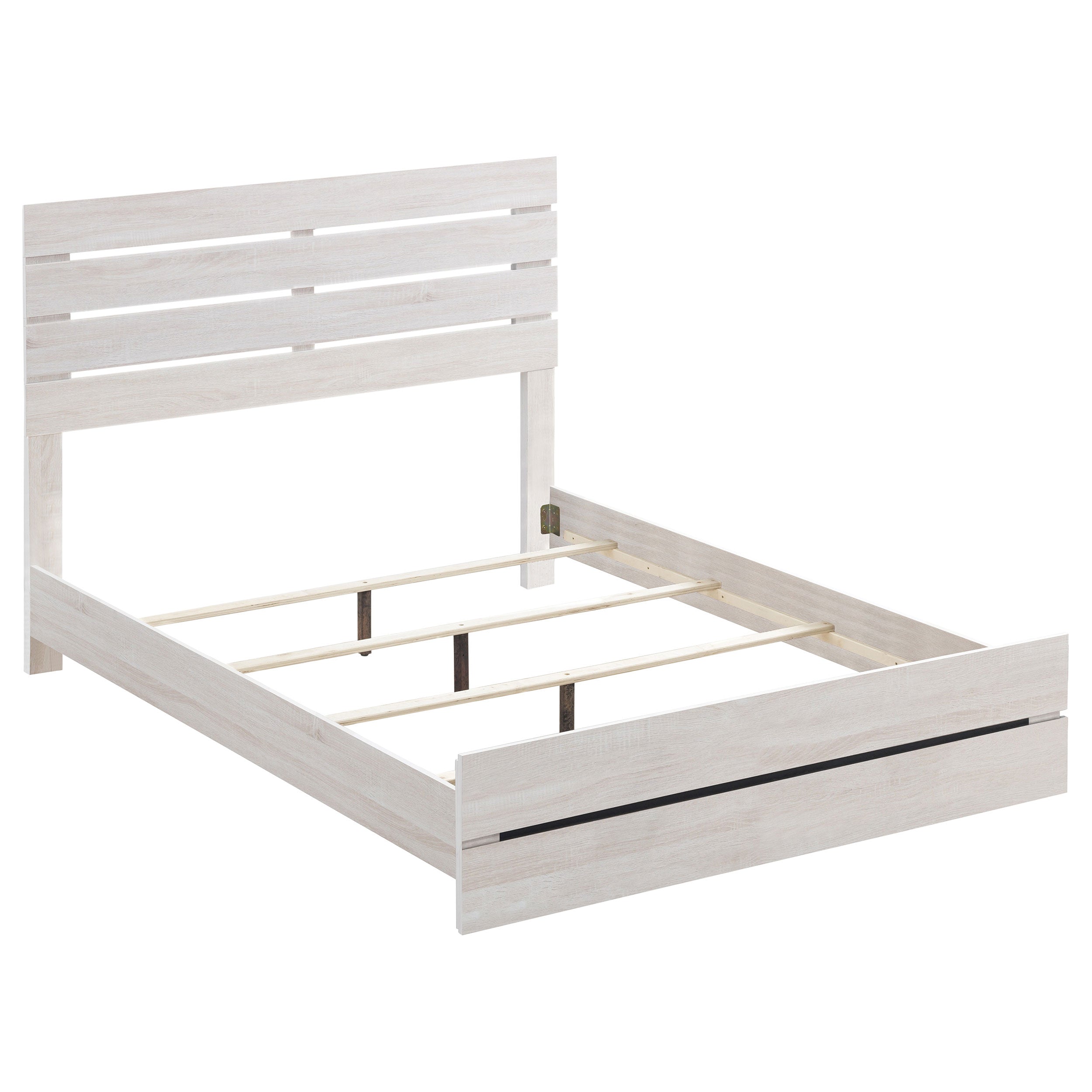 Brantford Wood Queen Panel Bed Coastal White-CoasterEveryday