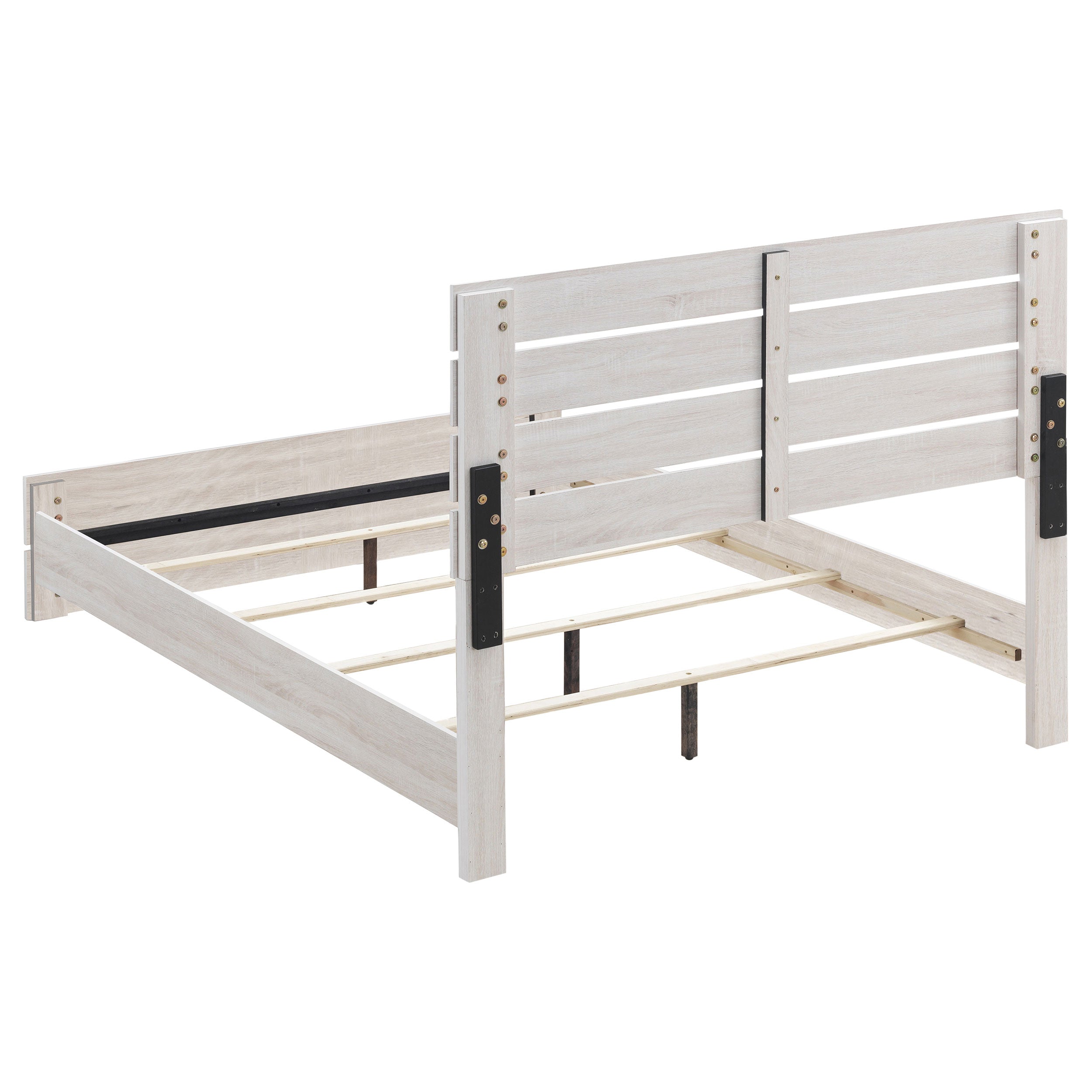 Brantford Wood Queen Panel Bed Coastal White-CoasterEveryday
