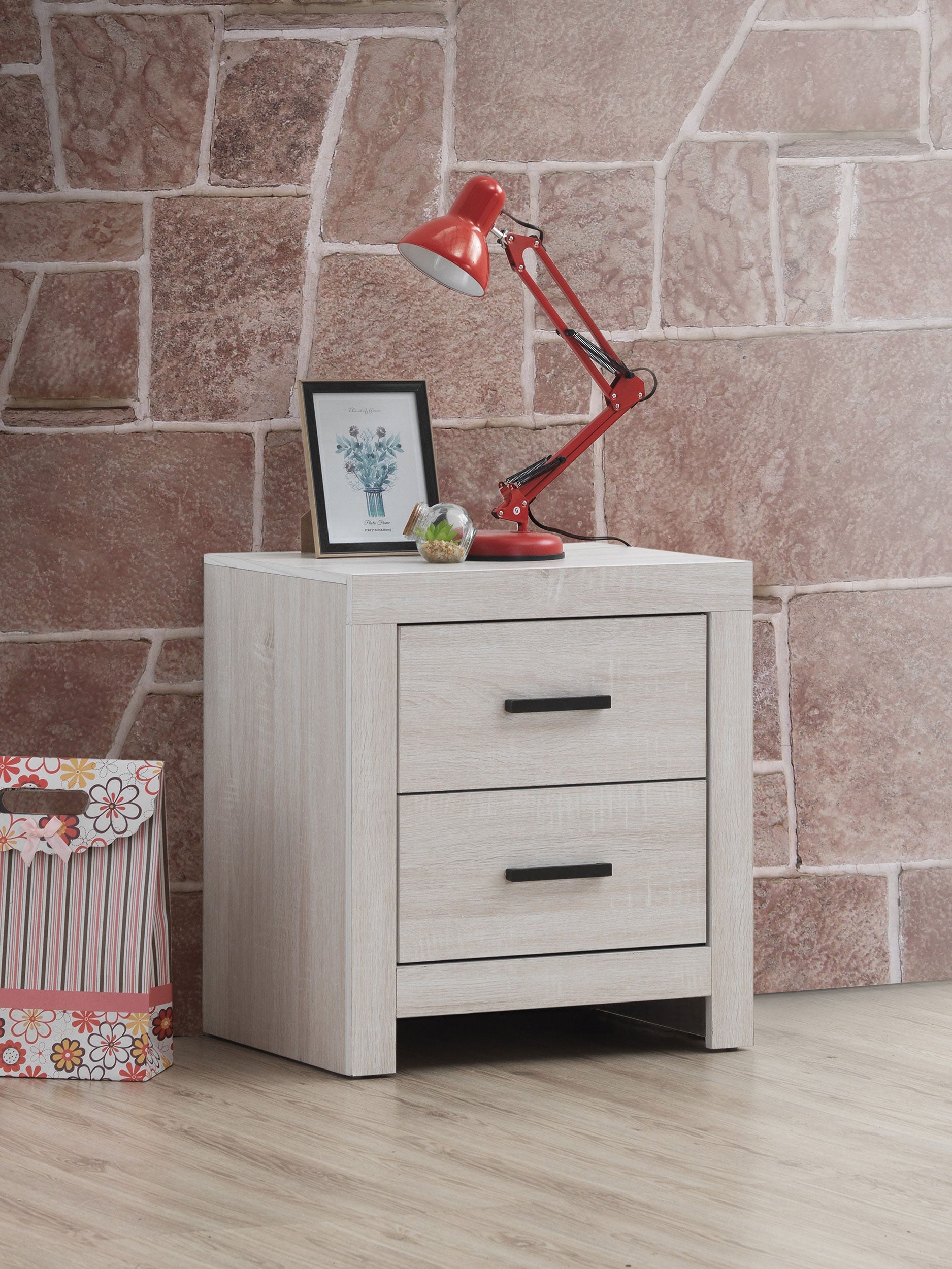 Brantford 2-drawer Nightstand Coastal White-CoasterEveryday