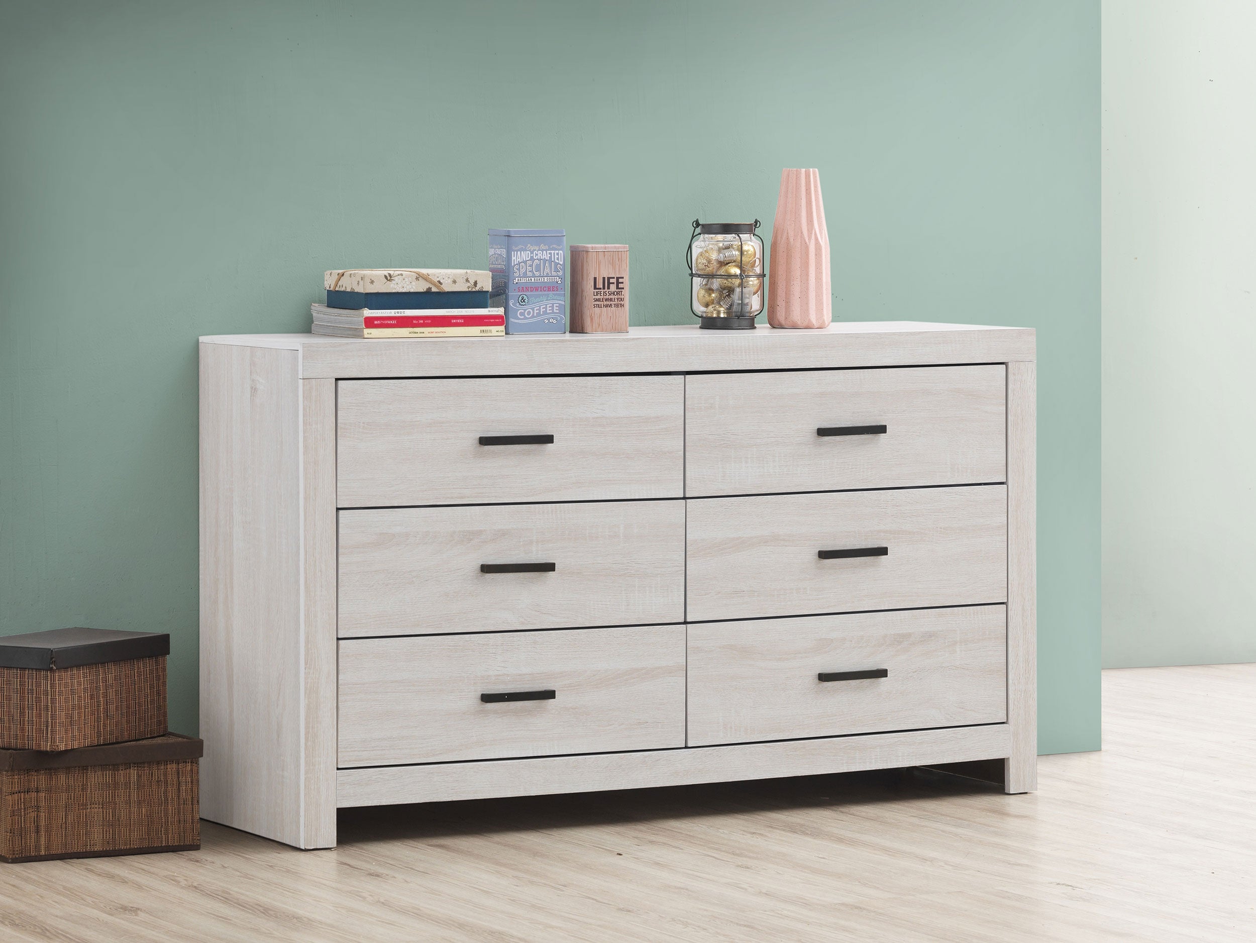 Brantford 6-drawer Dresser Coastal White-CoasterEveryday