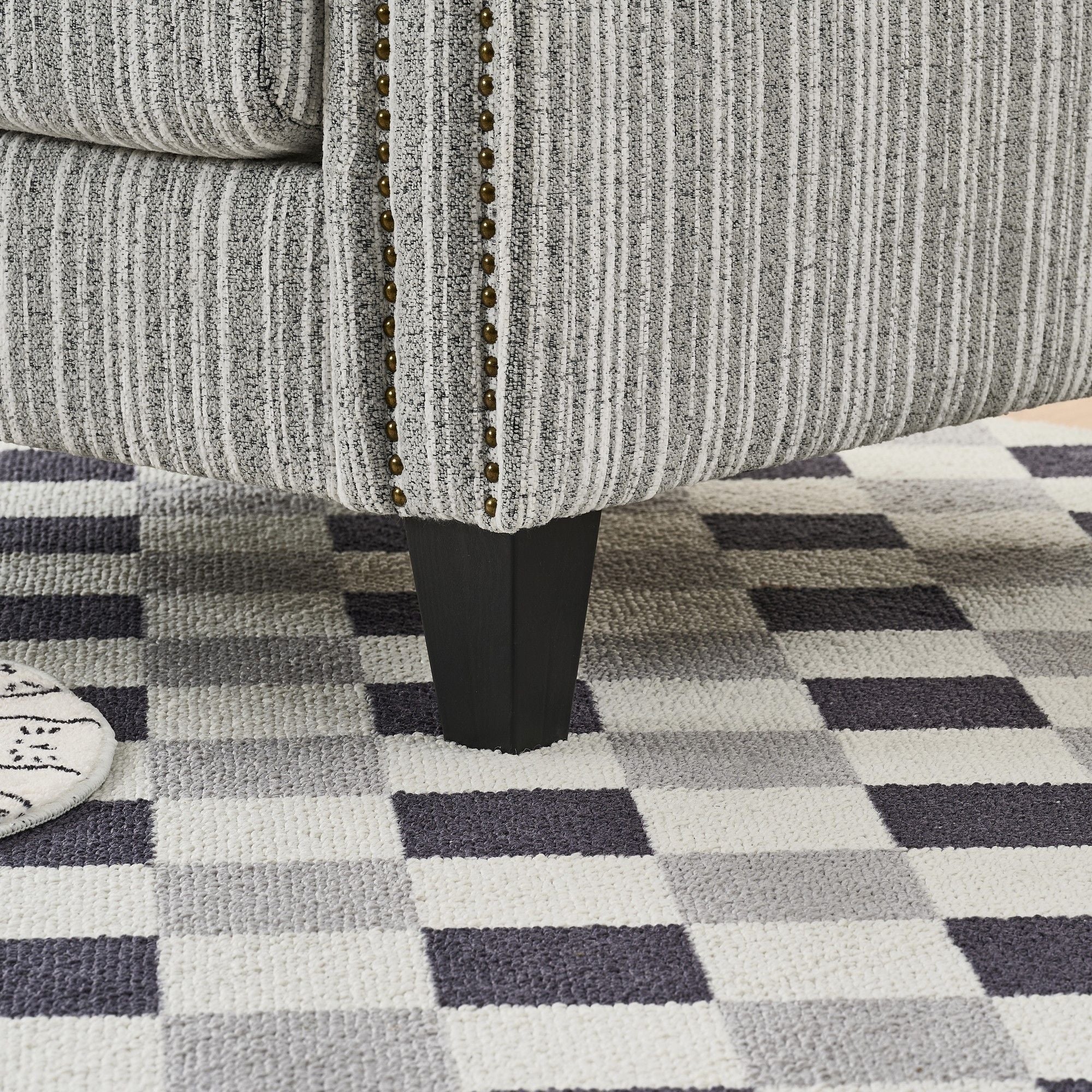 Accent Chair With Arms, Comfy Armchair For Living Room - Gray