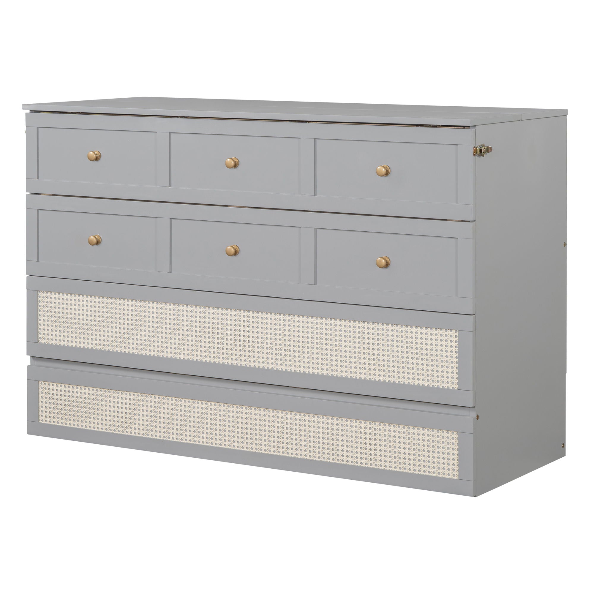 Murphy Bed With Large Drawers, Space Saving Design