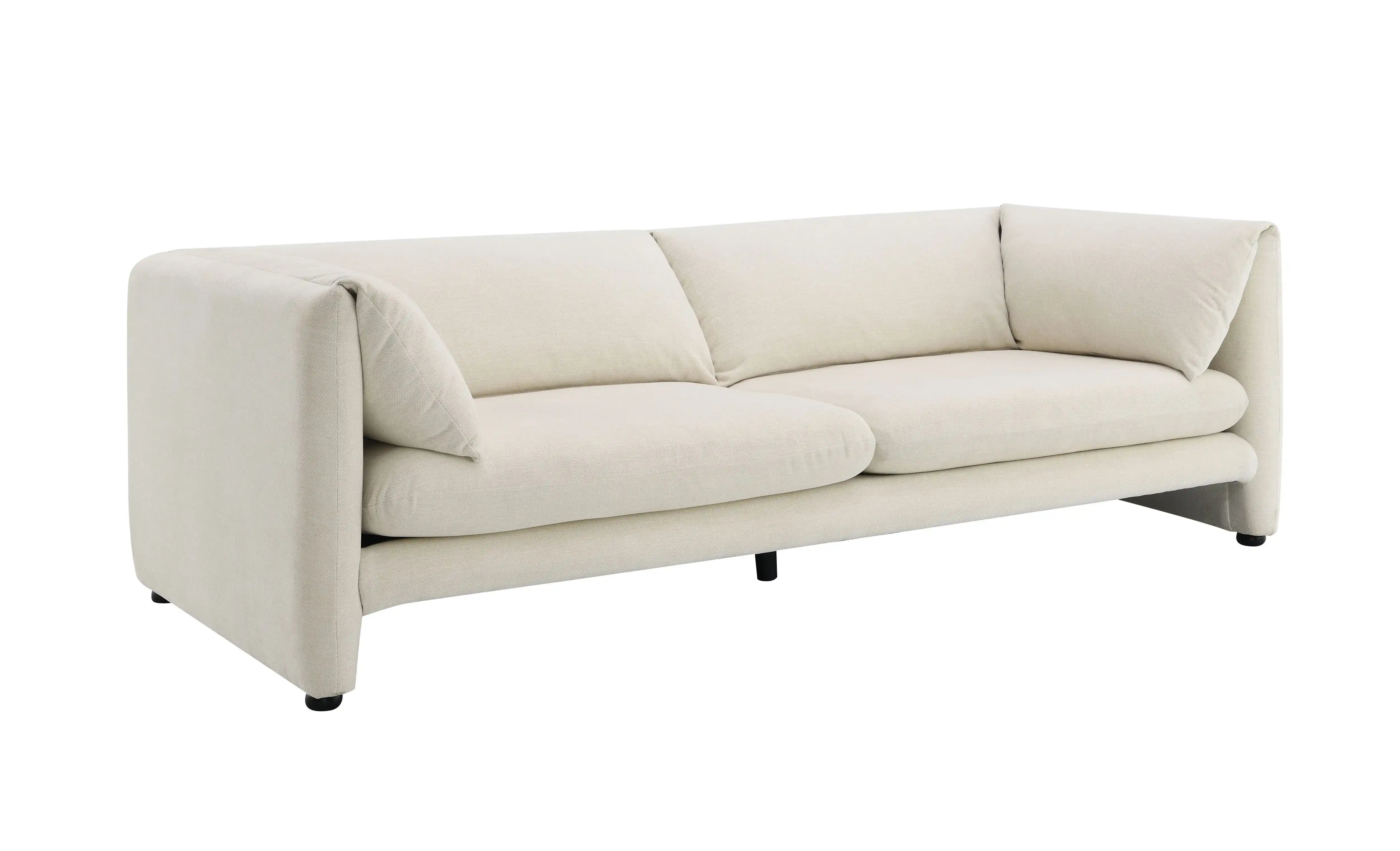Jaeda - Boucle Sofa - Beige - Best Buy Furniture