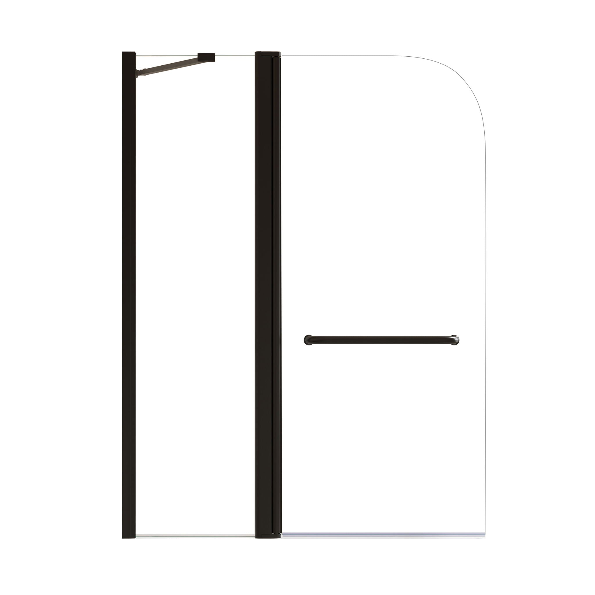 Shower Doors For Bathtub With Tempered Glass
