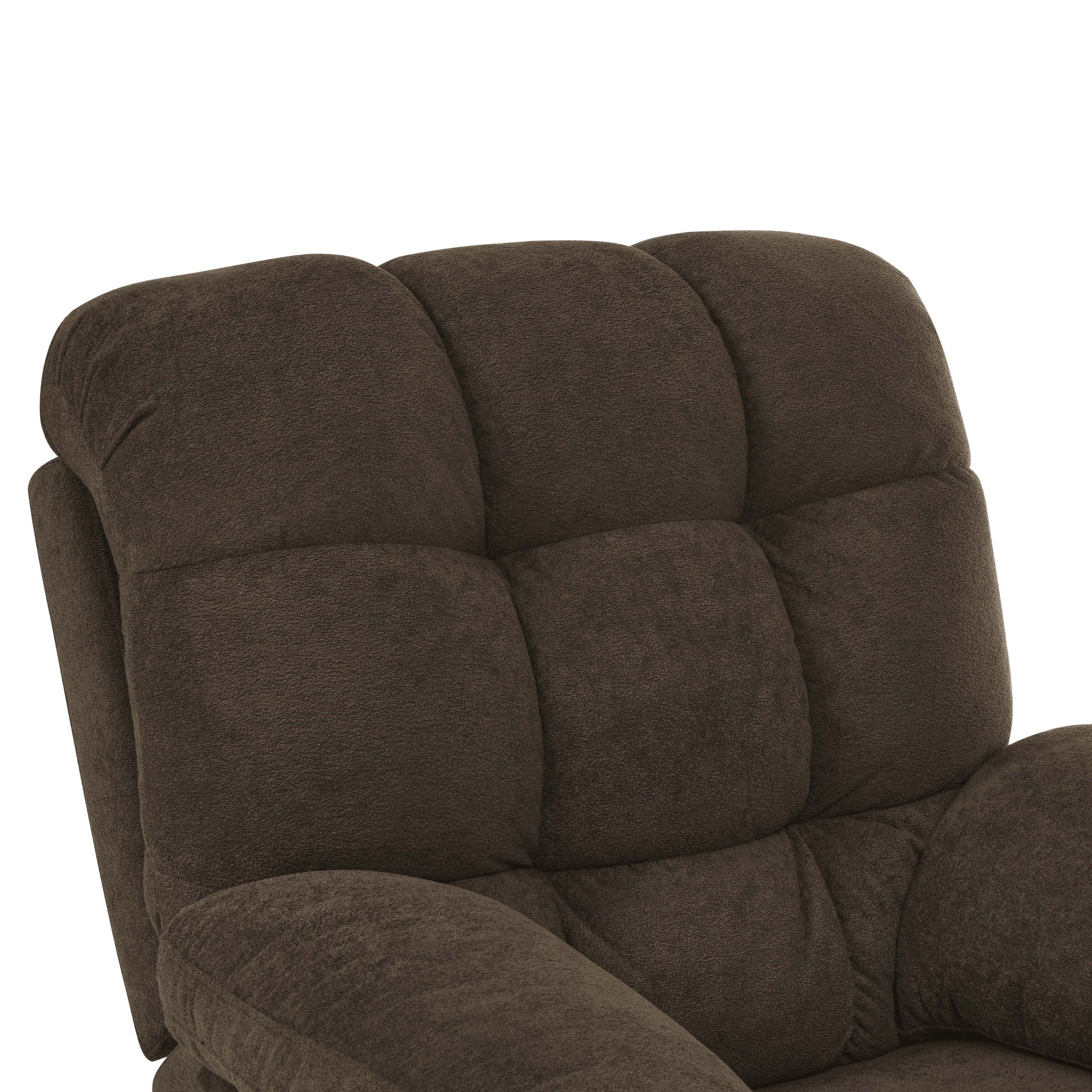 Devonaire - Manual Recliner With Padded Arms - Dark Brown