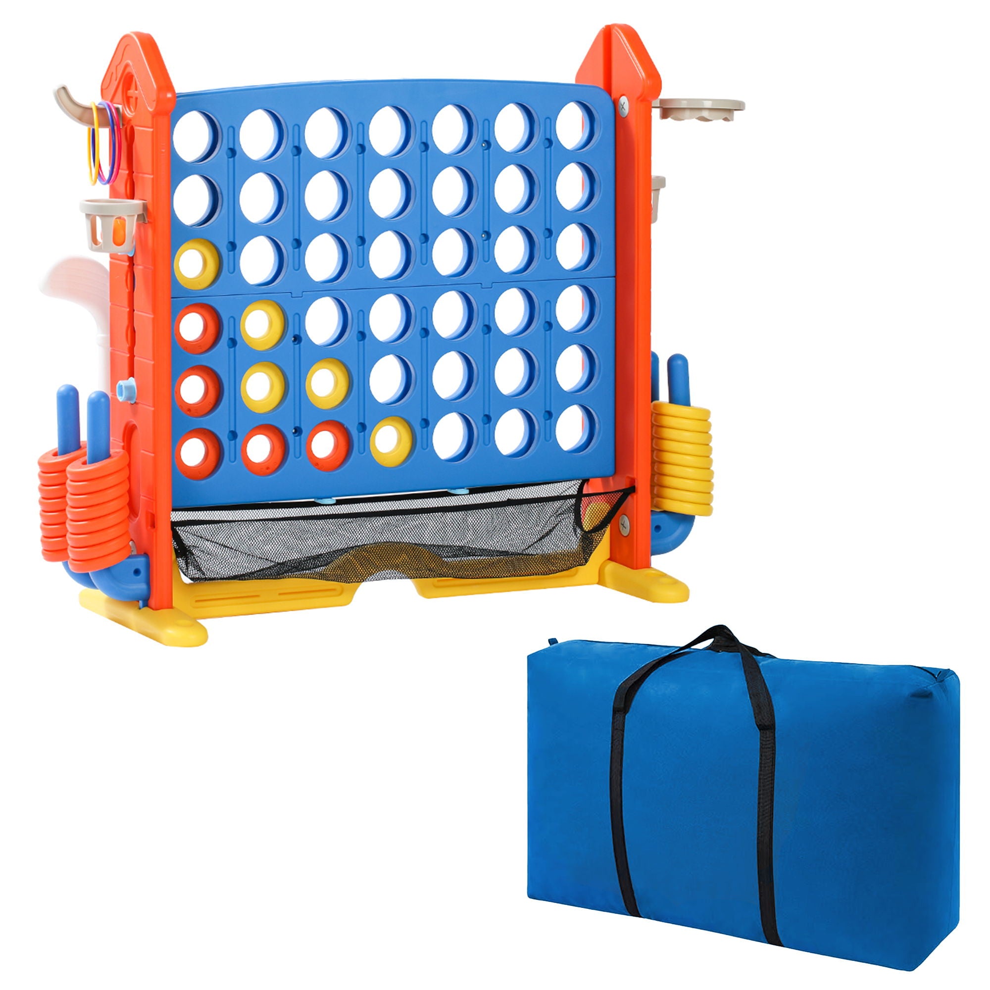 4 To Score Giant Game Set With Mesh Bag & Jumbo Connect 4