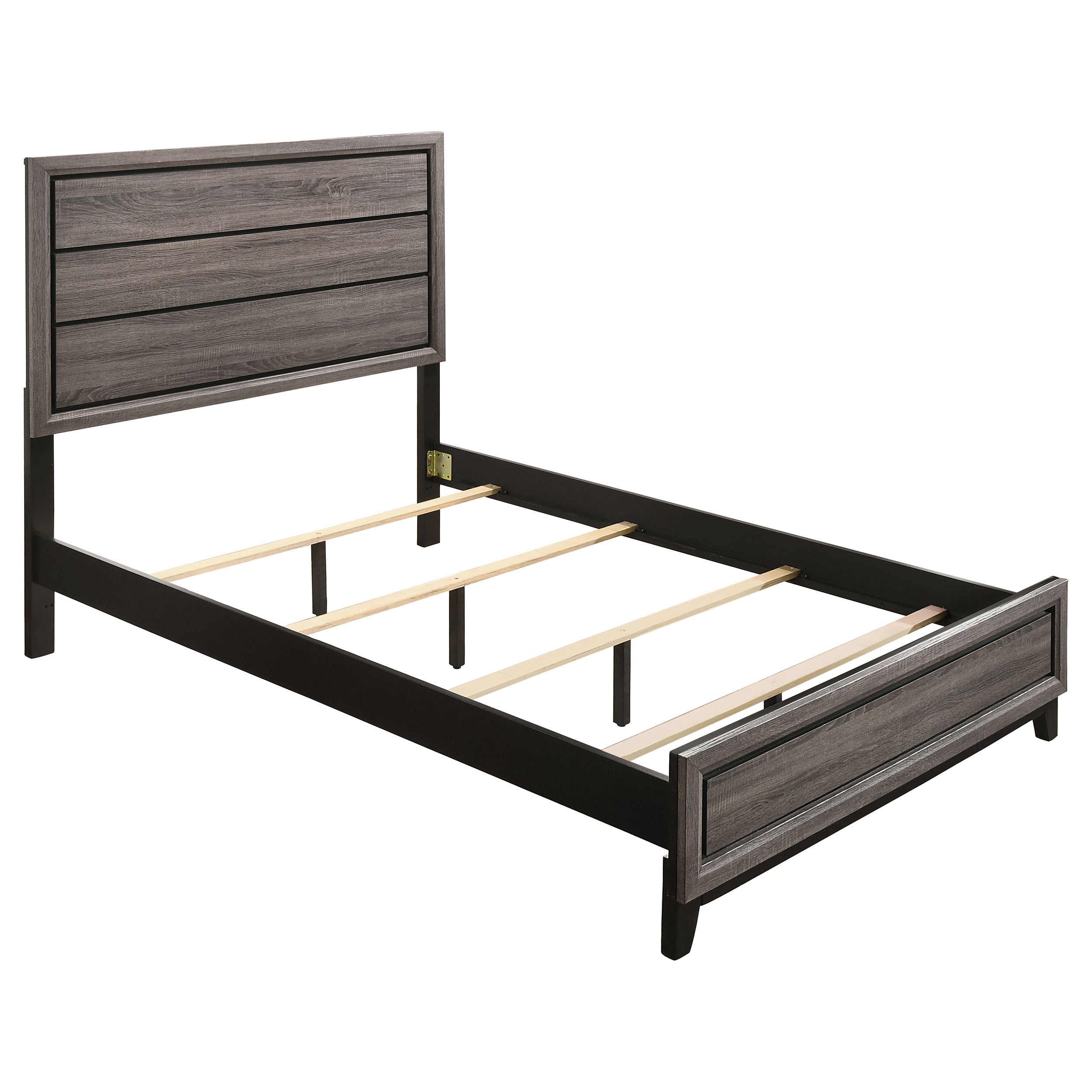 Watson Wood Full Panel Bed Grey Oak-CoasterEveryday