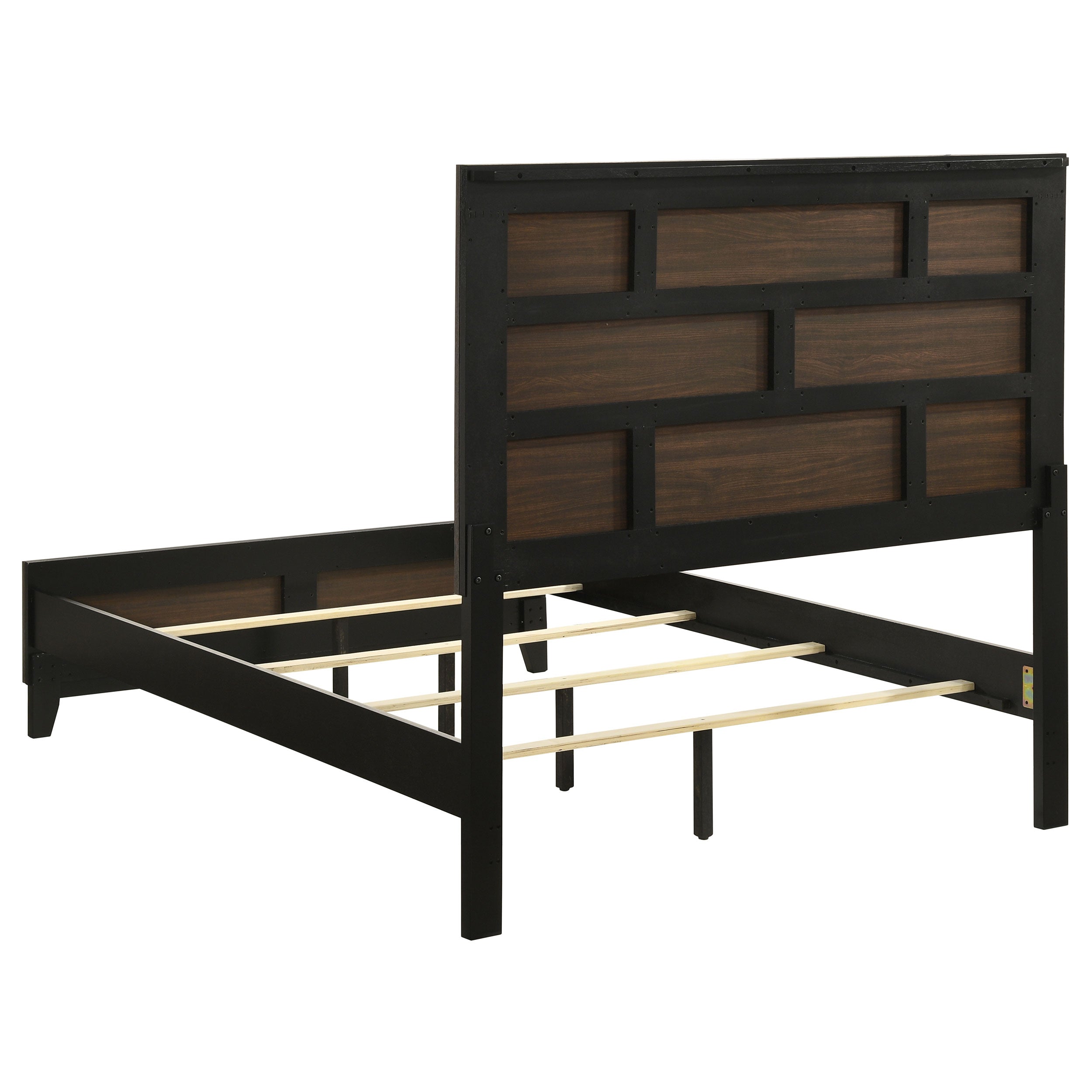 Watson Wood Full Panel Bed Grey Oak-CoasterEveryday