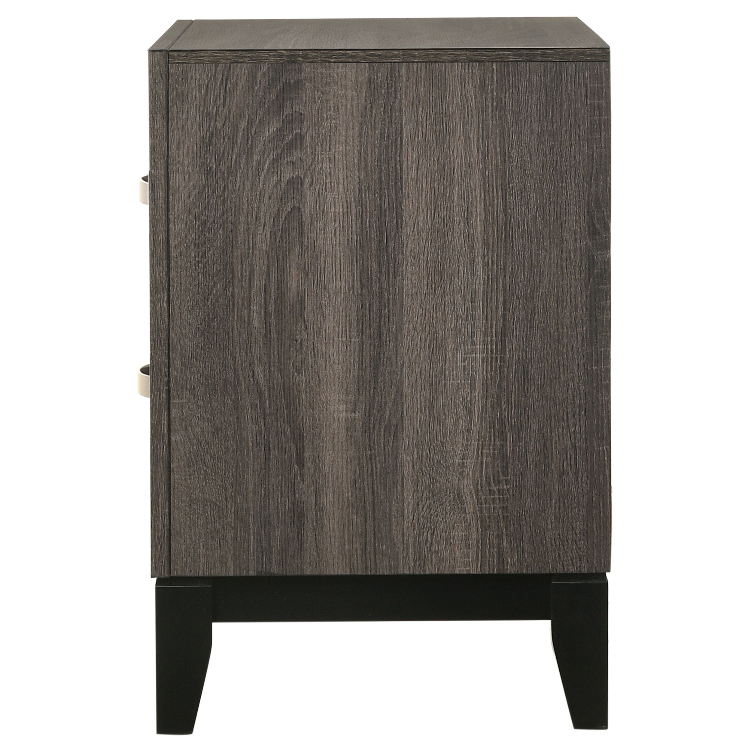 Watson 2-drawer Nightstand Grey Oak-CoasterEveryday