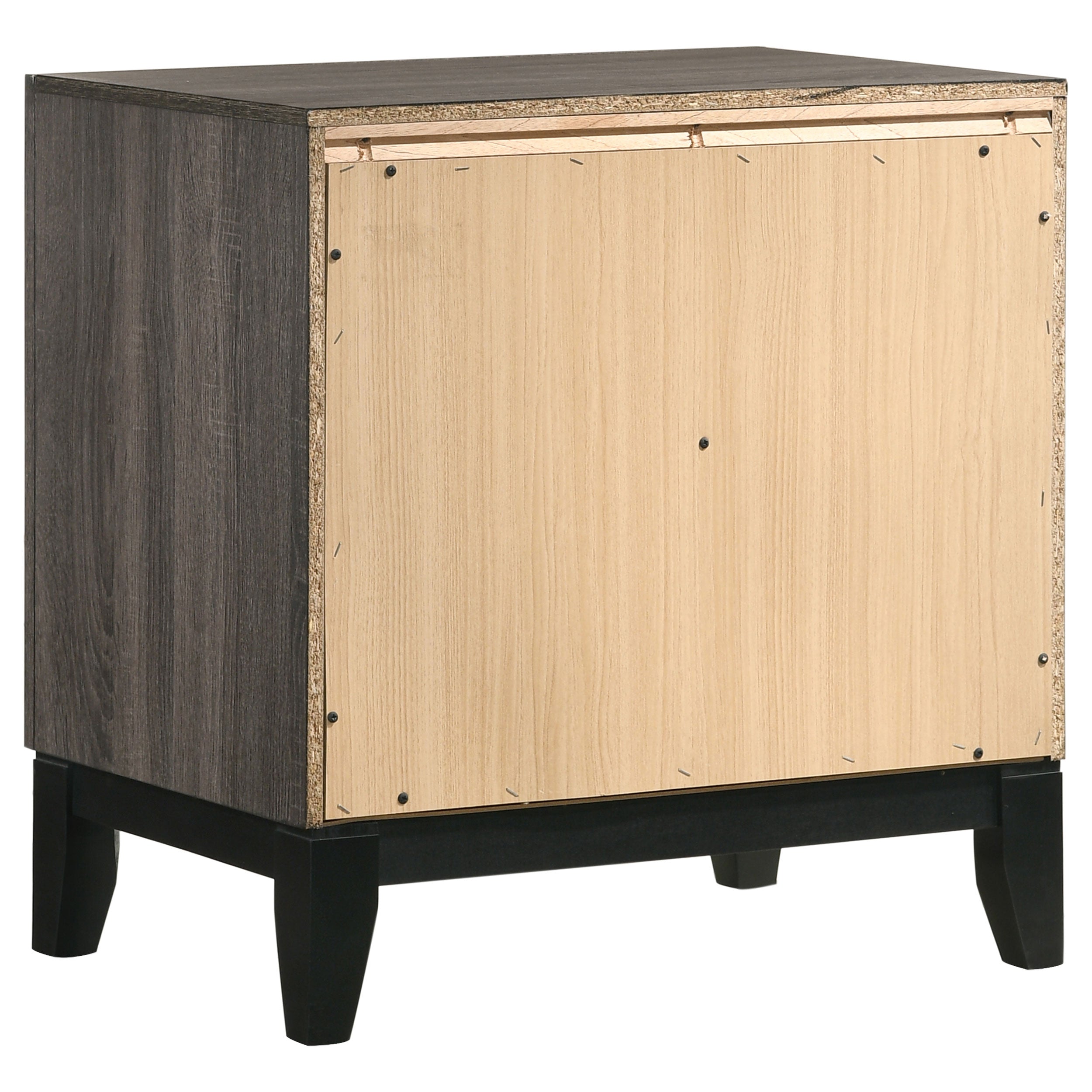 Watson 2-drawer Nightstand Grey Oak-CoasterEveryday