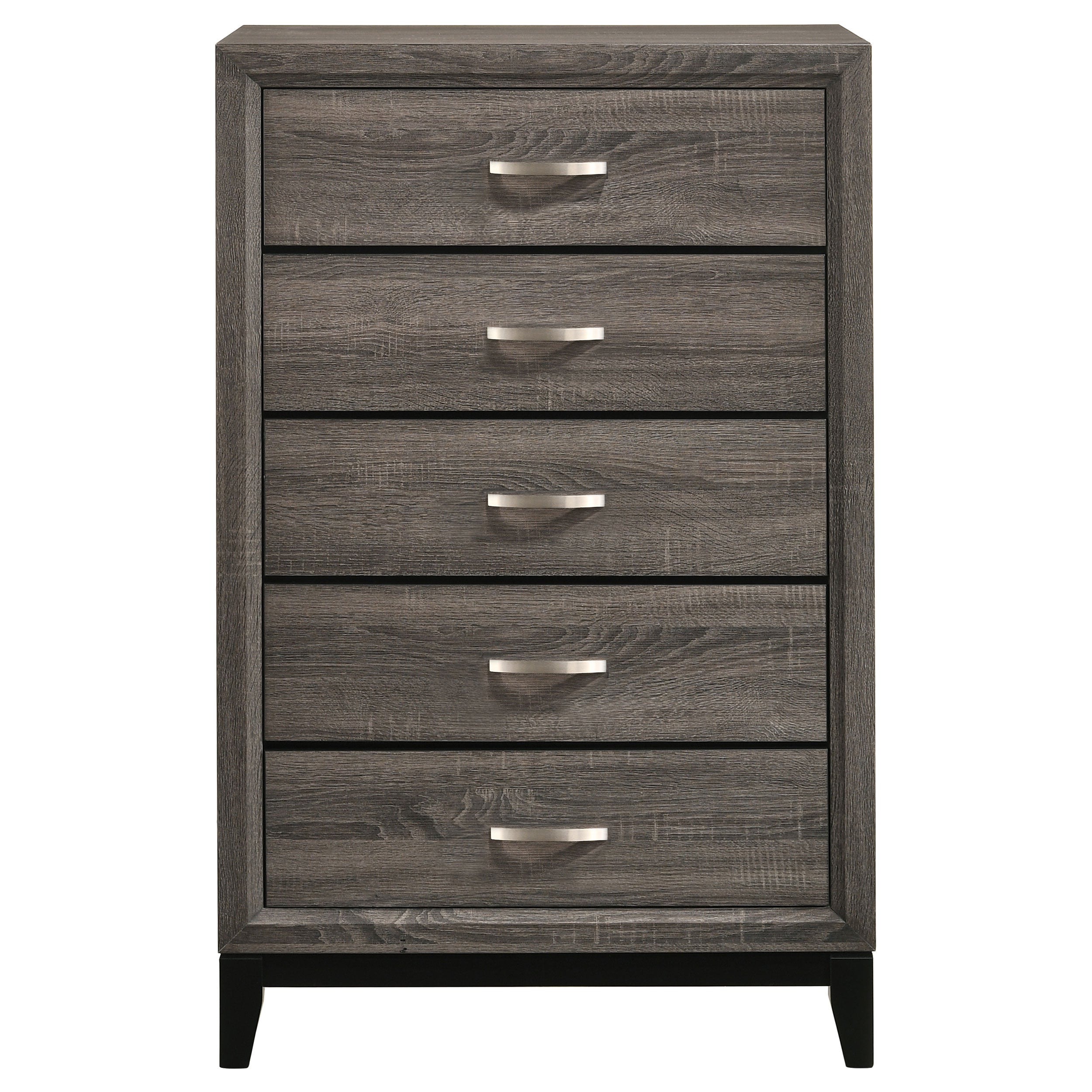 Watson 5-drawer Bedroom Chest Grey Oak-CoasterEveryday