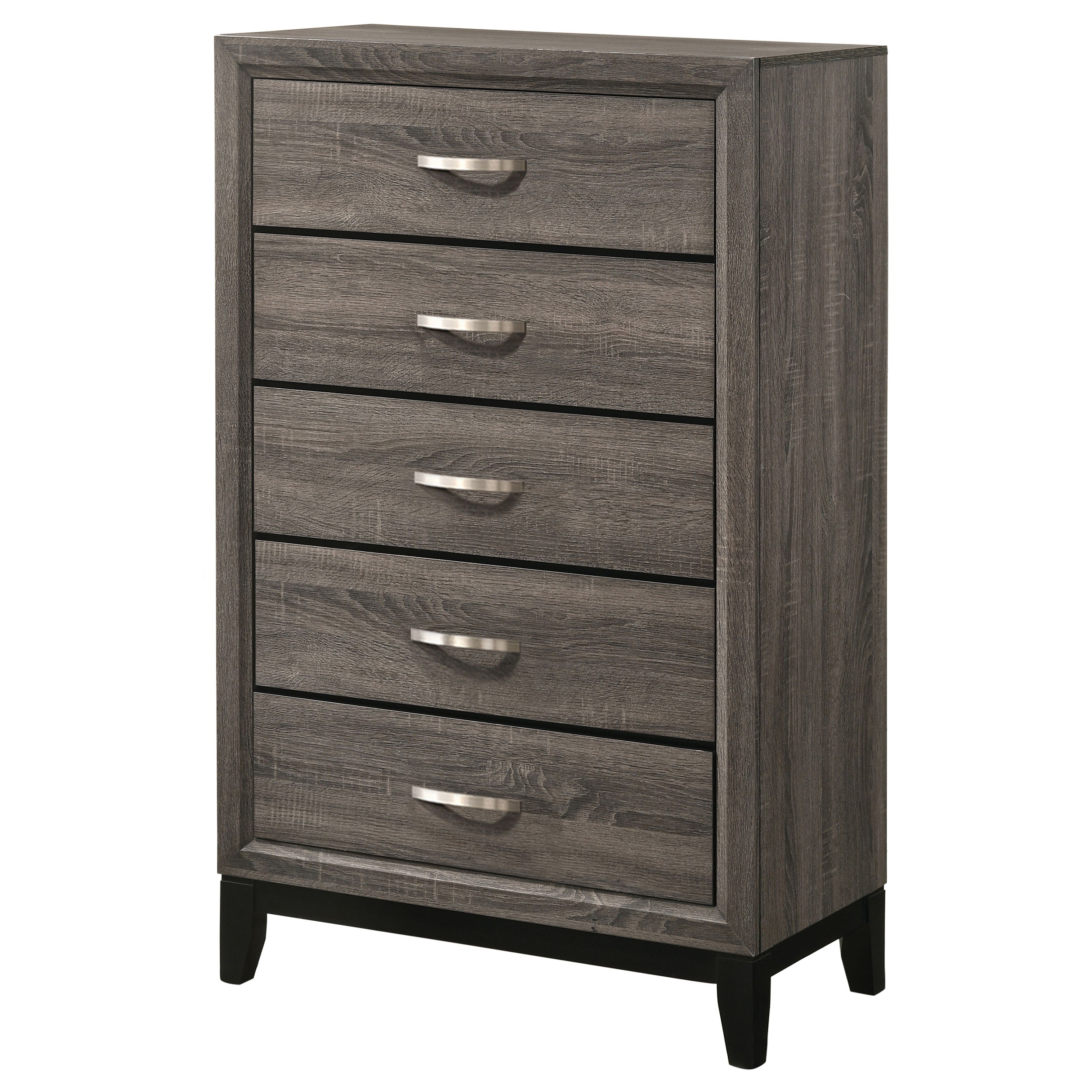 Watson 5-drawer Bedroom Chest Grey Oak-CoasterEveryday