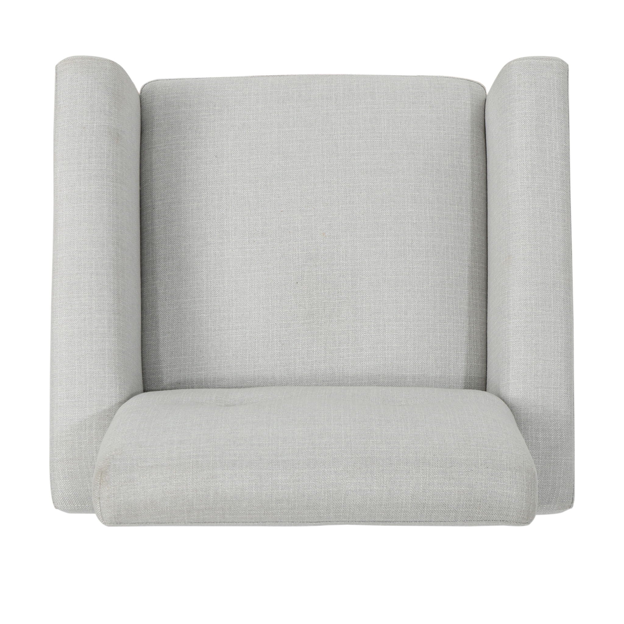 Radiantize - Upholstered Fabric Club Chair With Square-Off Back And Button Tufted