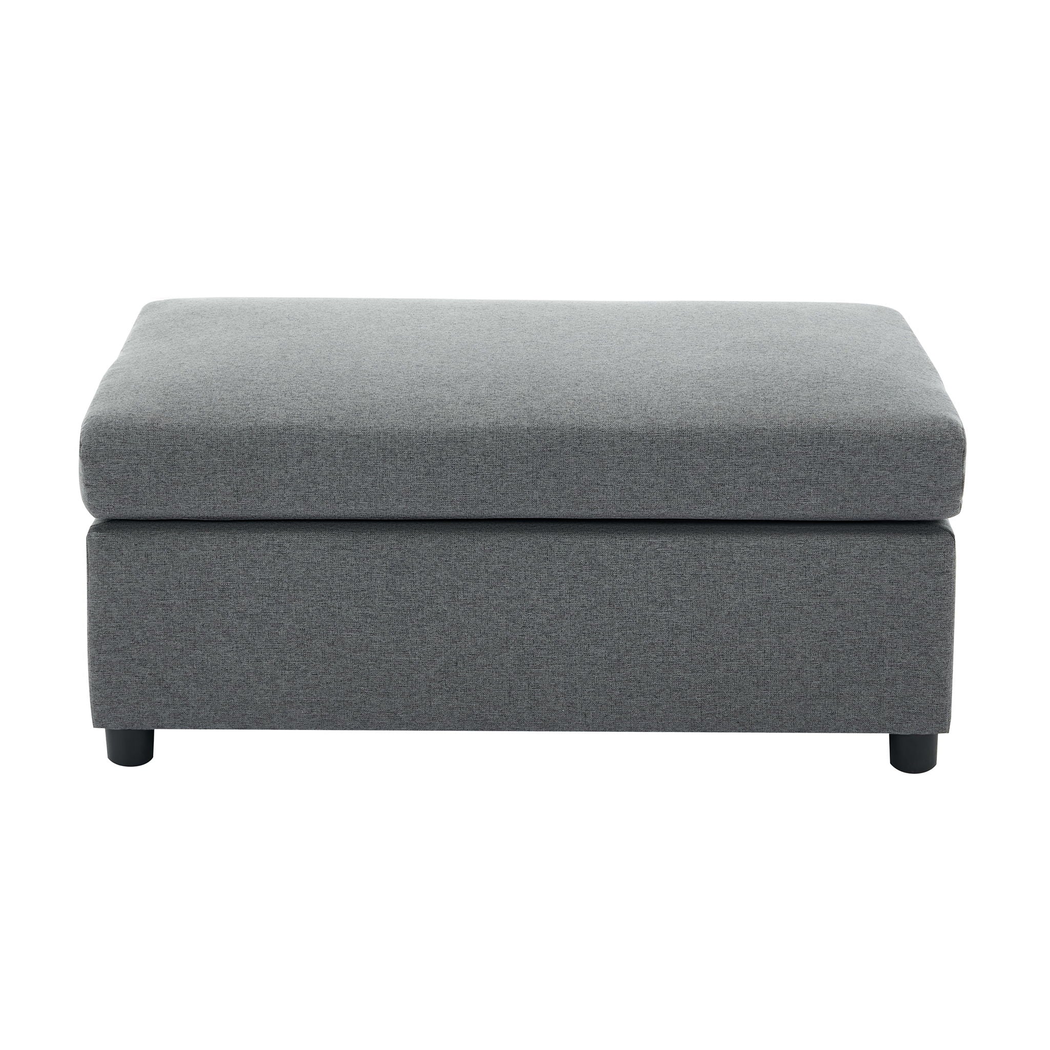 Wide Modern Oversized Armchair With Ottoman Stool, Single Sofa With Lumbar Support, Accent Chair