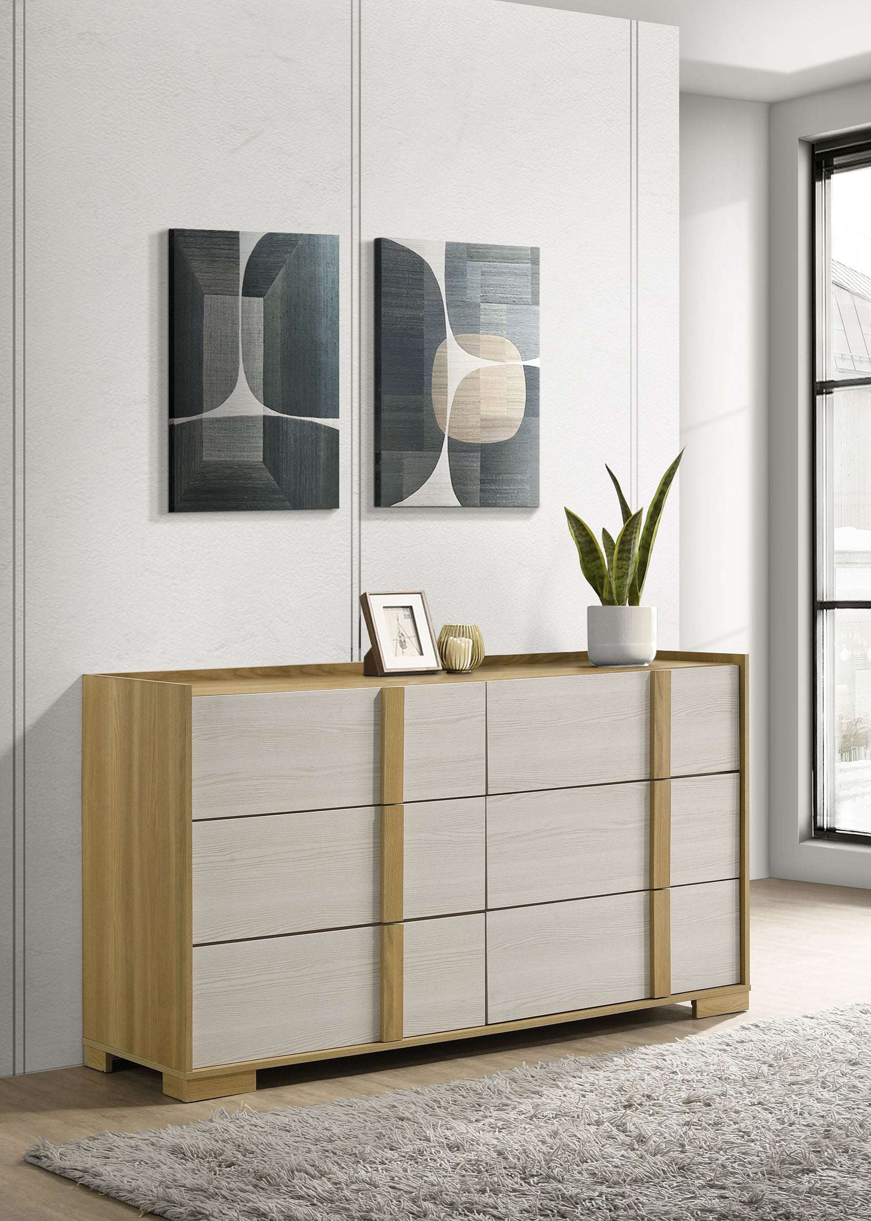 Hyland 6-drawer Dresser Natural-