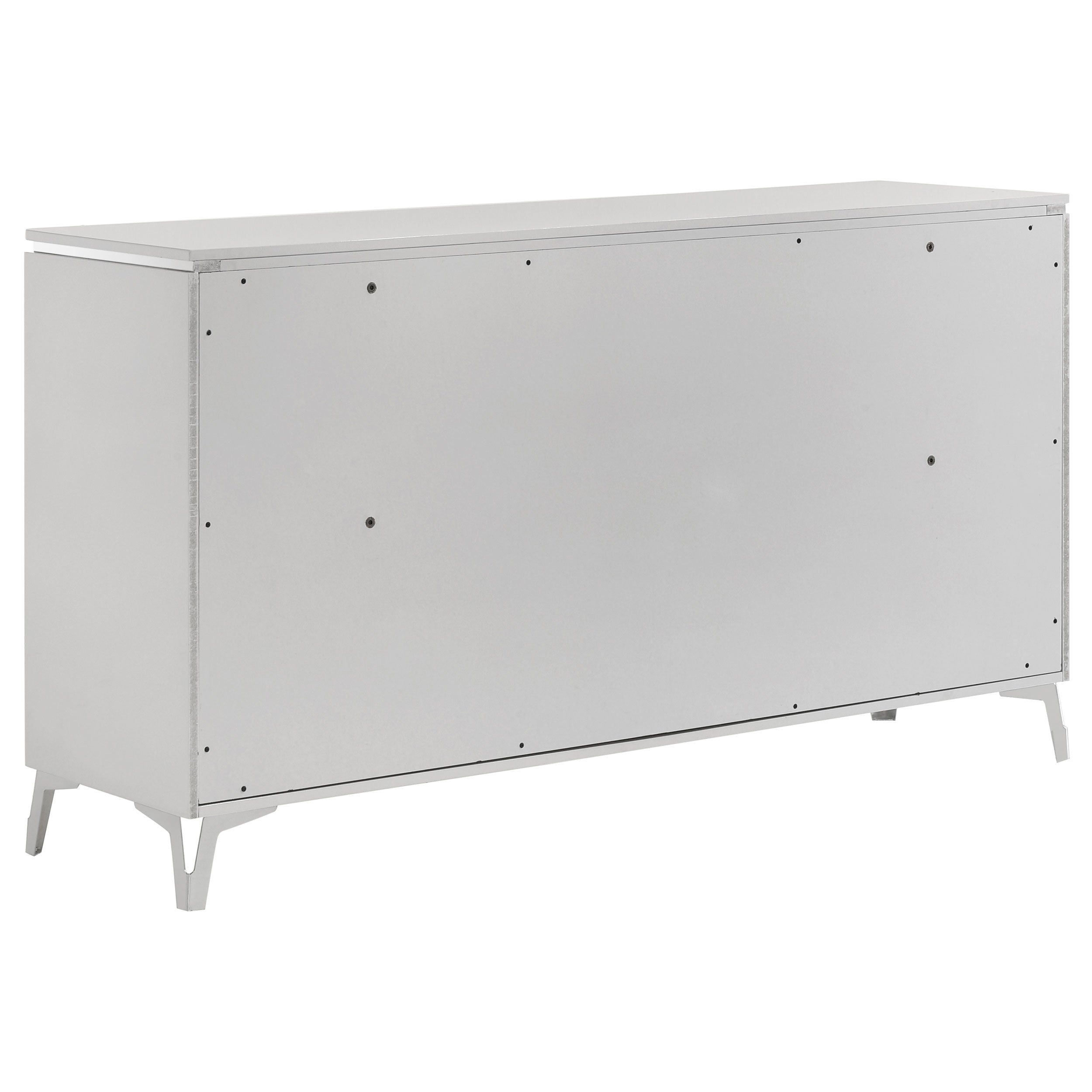 Cassia 6-drawer Bedroom Dresser Cabinet White High Gloss-