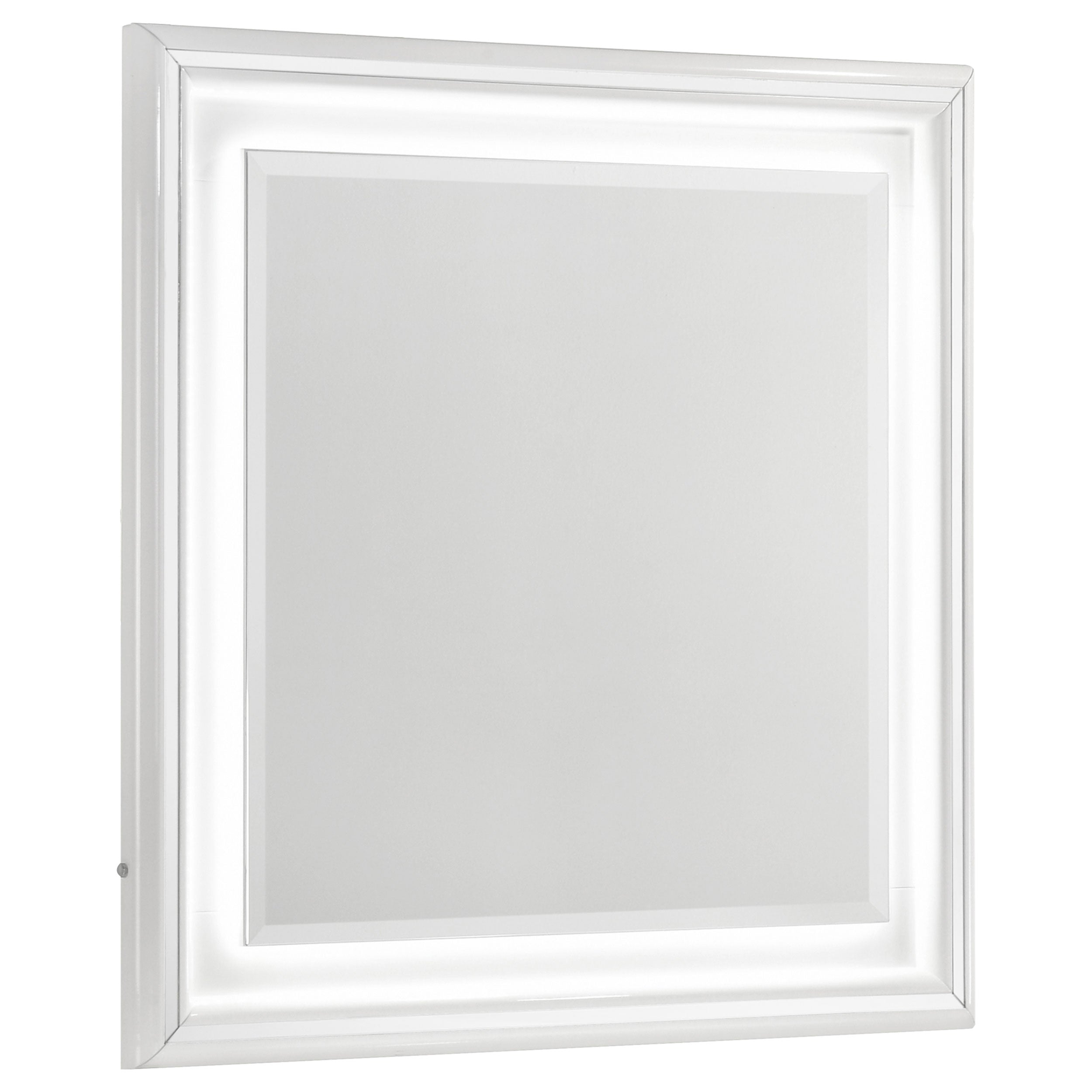 Cassia Dresser Mirror White High Gloss-