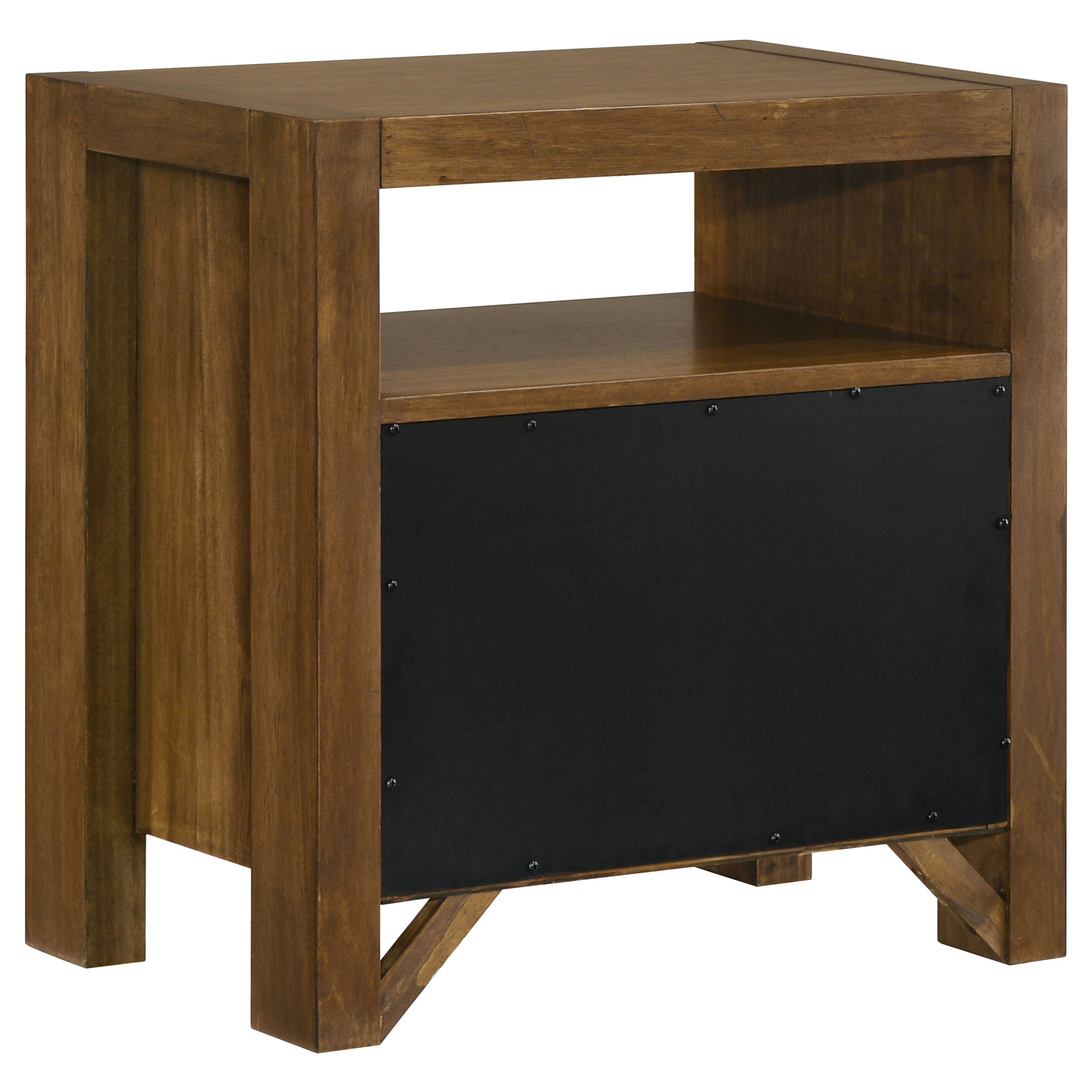 Adderley 2-drawer Nightstand Bedside Table Warm Brown-