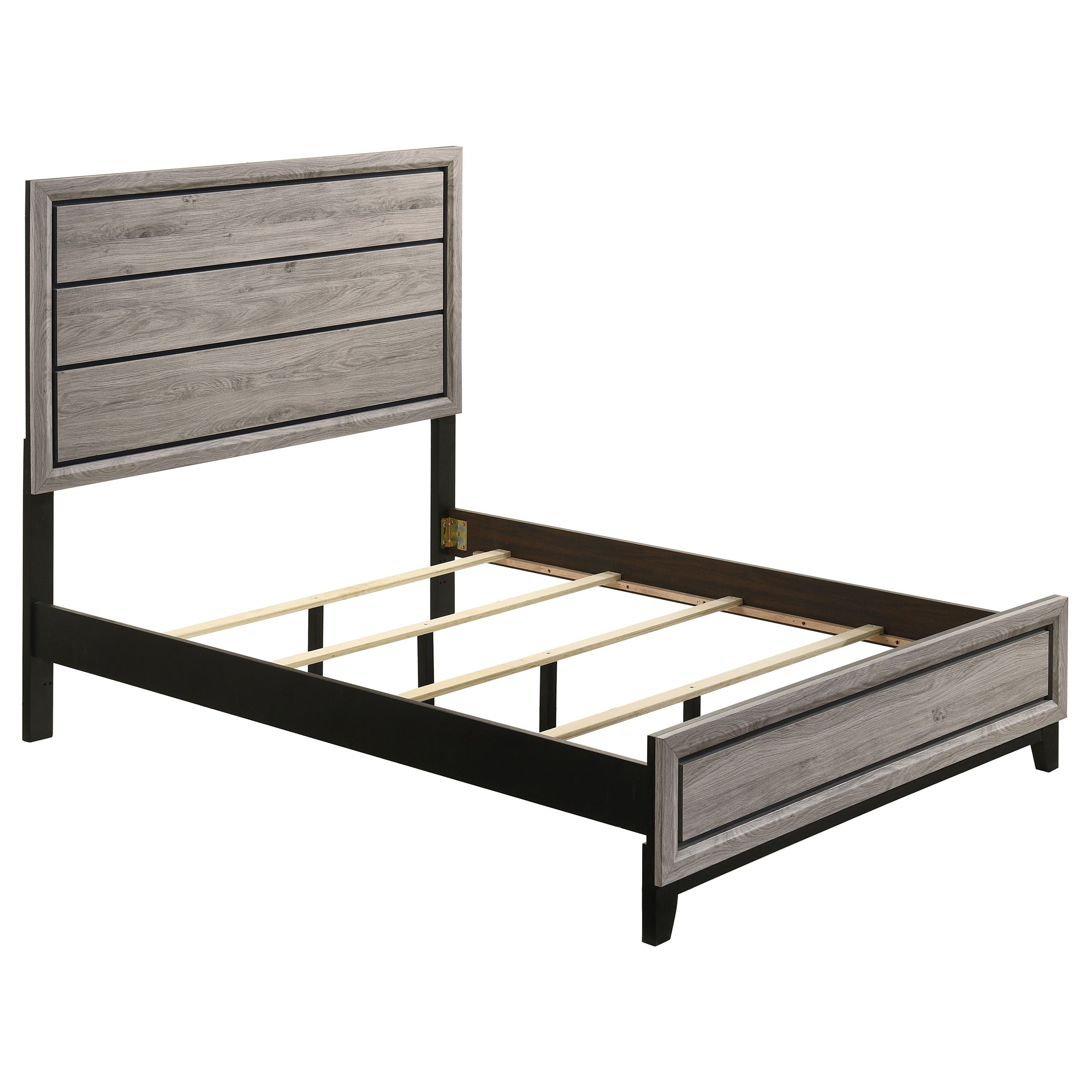 Watson Wood Full Panel Bed Light Taupe-