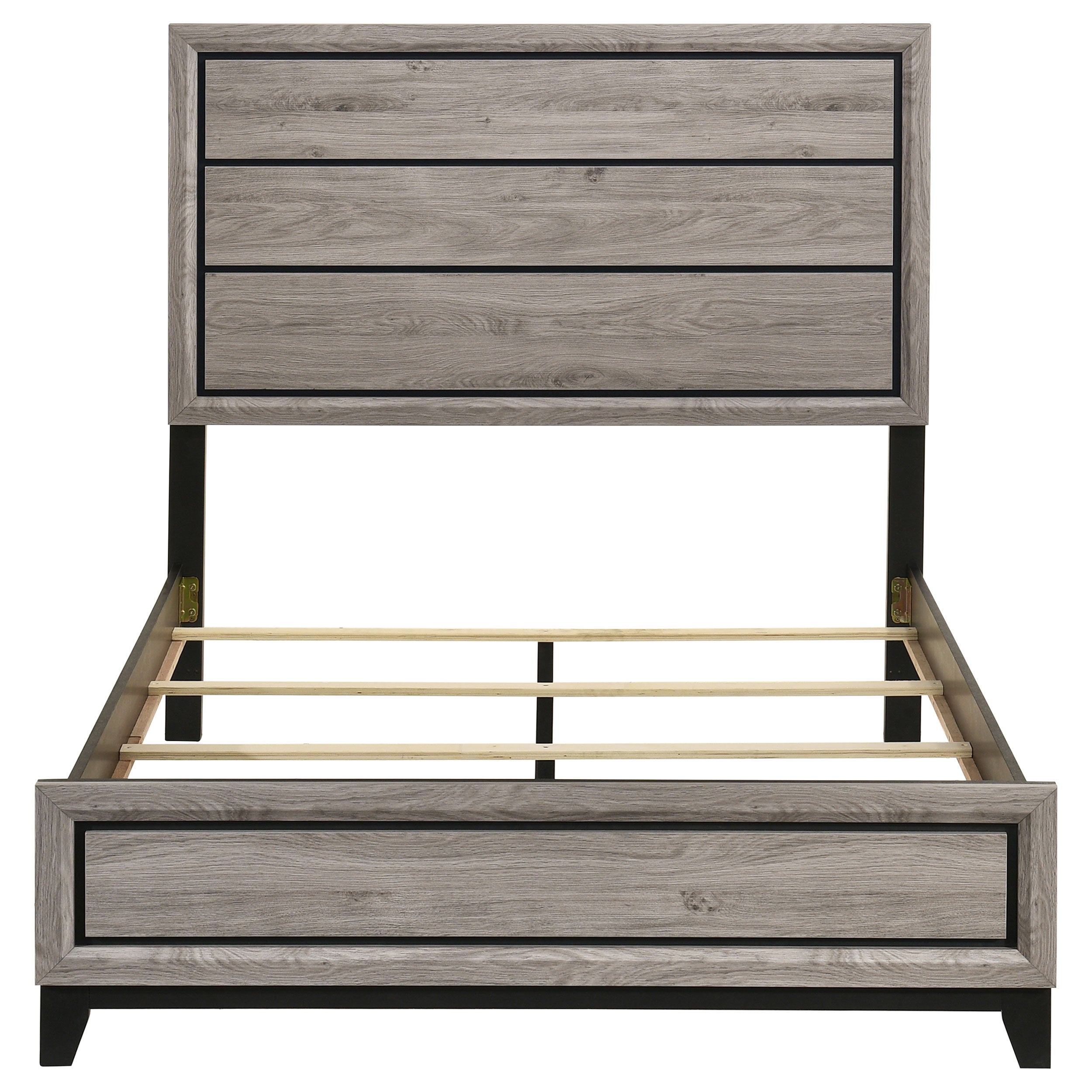 Watson Wood Full Panel Bed Light Taupe-