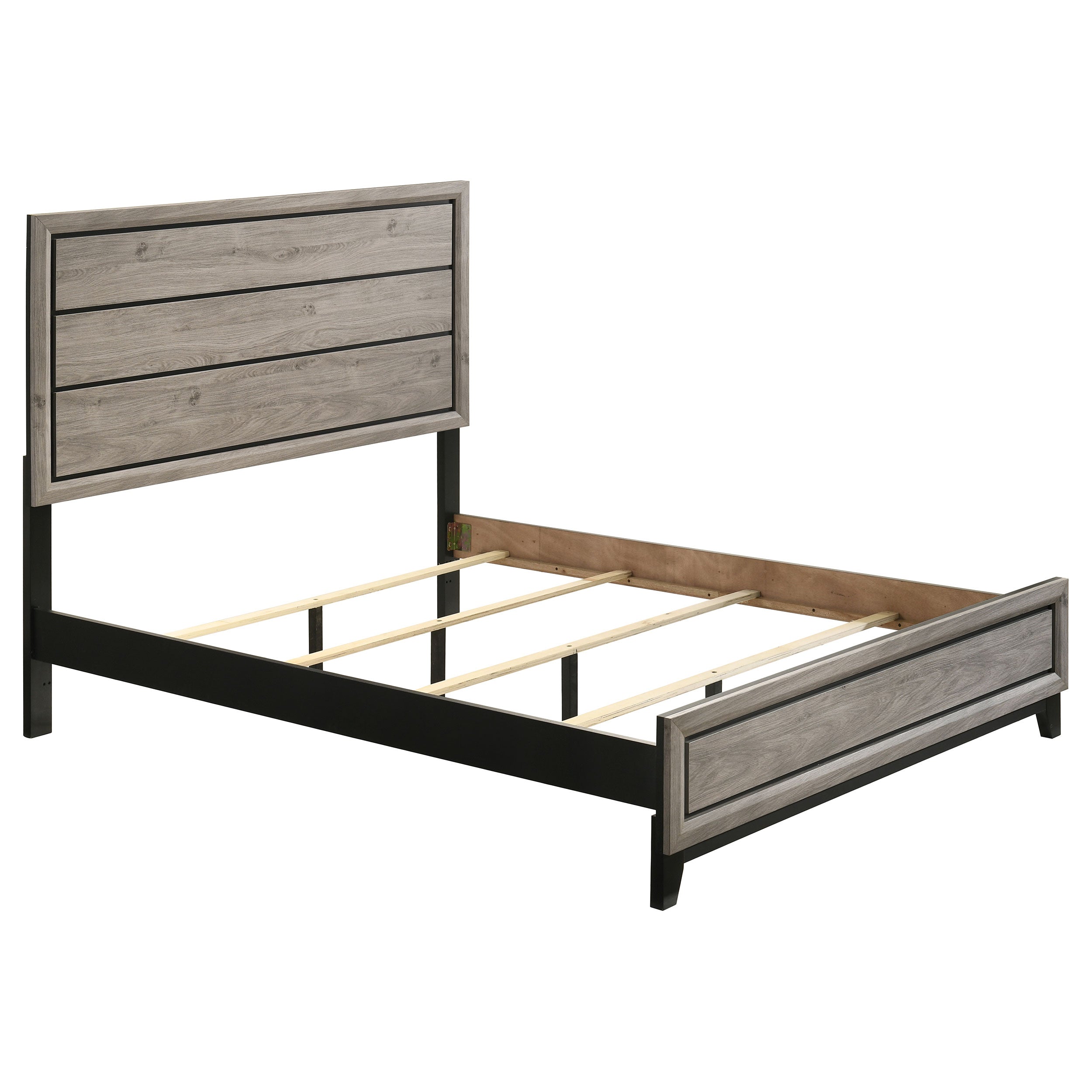 Watson Wood Queen Panel Bed Light Taupe-