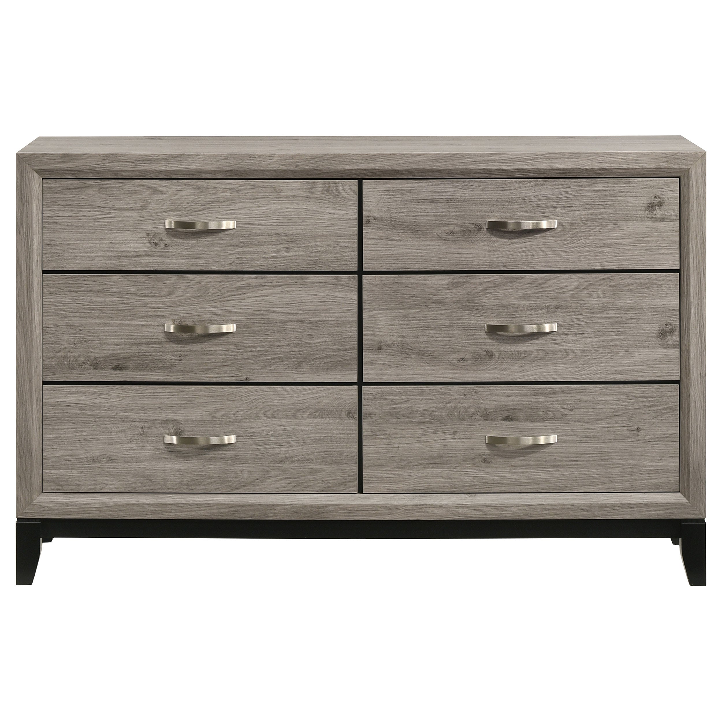 Watson 6-drawer Bedroom Dresser Cabinet Light Taupe-