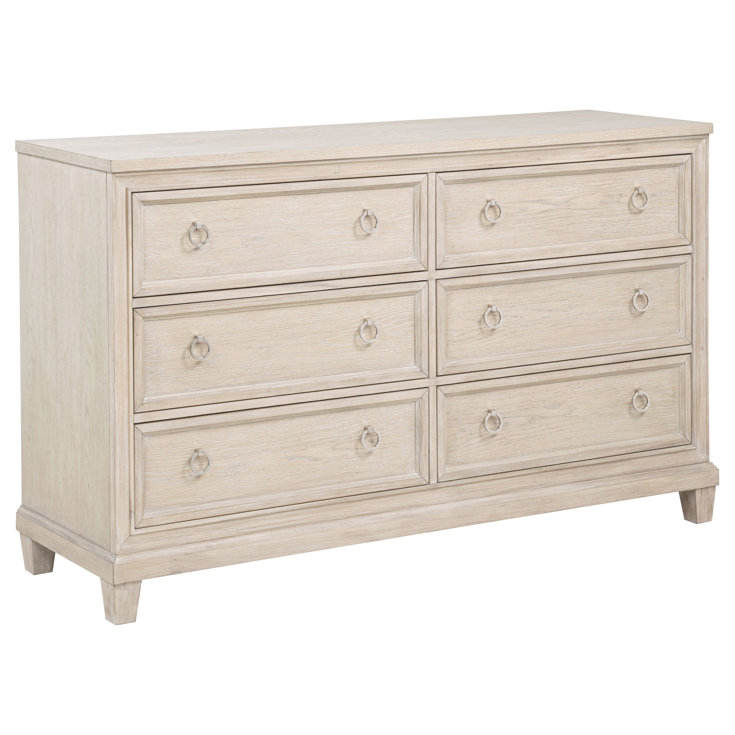 Pembroke 6-drawer Bedroom Dresser Cabinet Washed Oak-