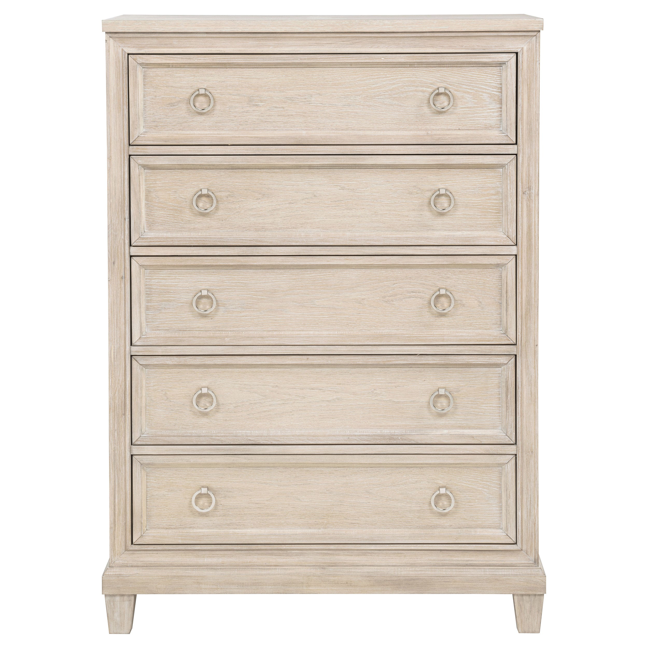 Pembroke 5-drawer Chest of Drawers Washed Oak-