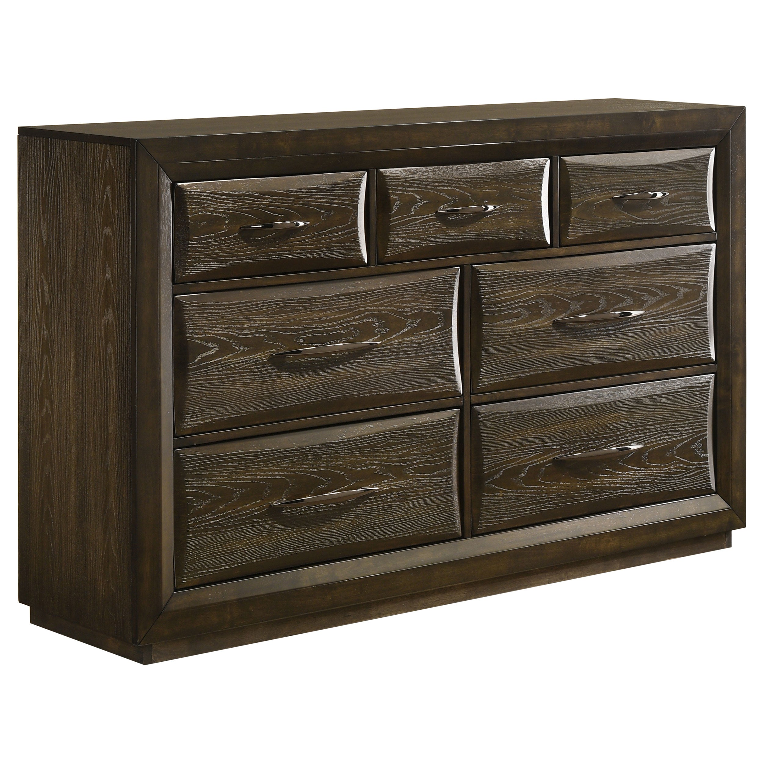 Atlas 7-drawer Bedroom Dresser Cabinet Dark Oak-