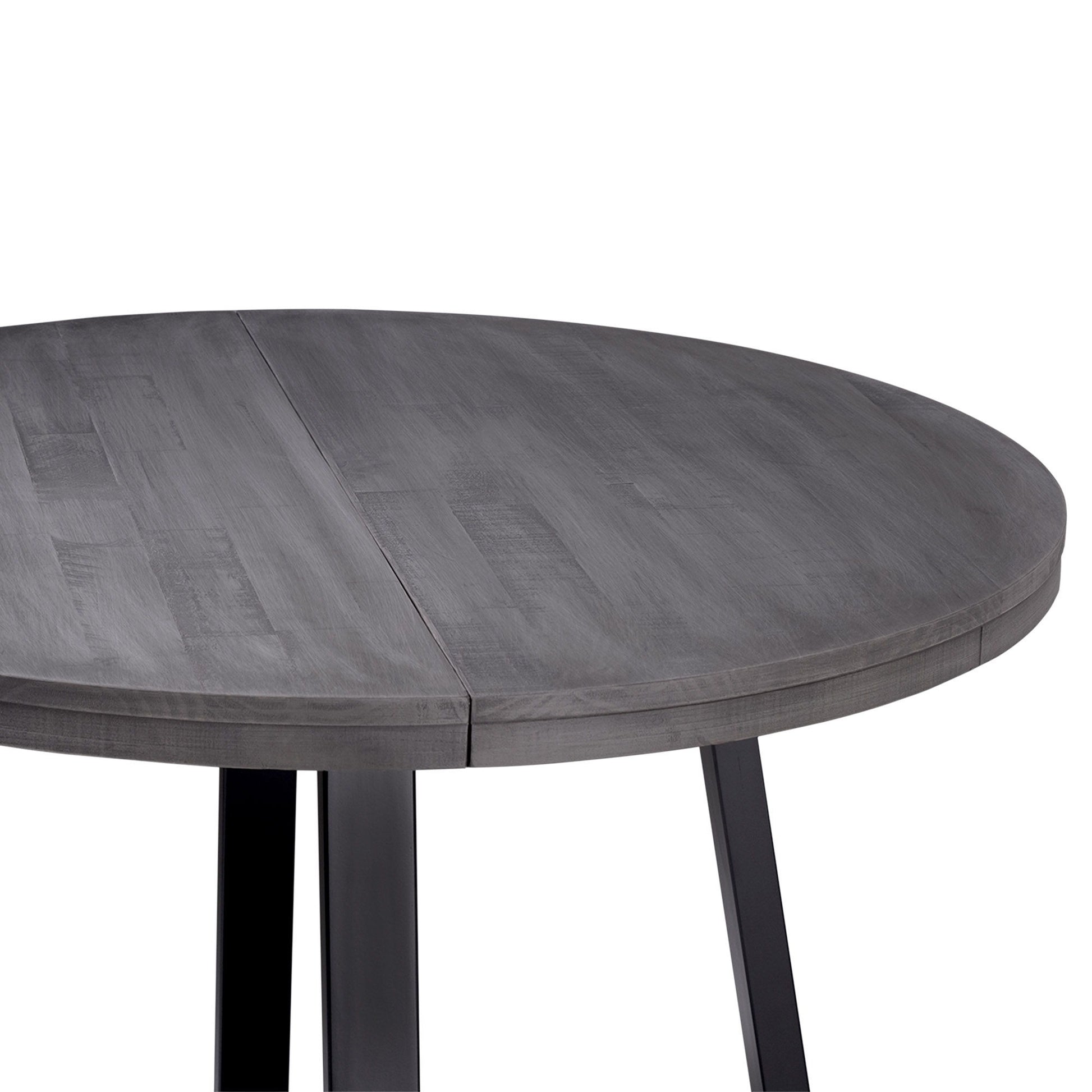Rustic Distressed Solid Wood Round Dining Table - Best Buy Furniture