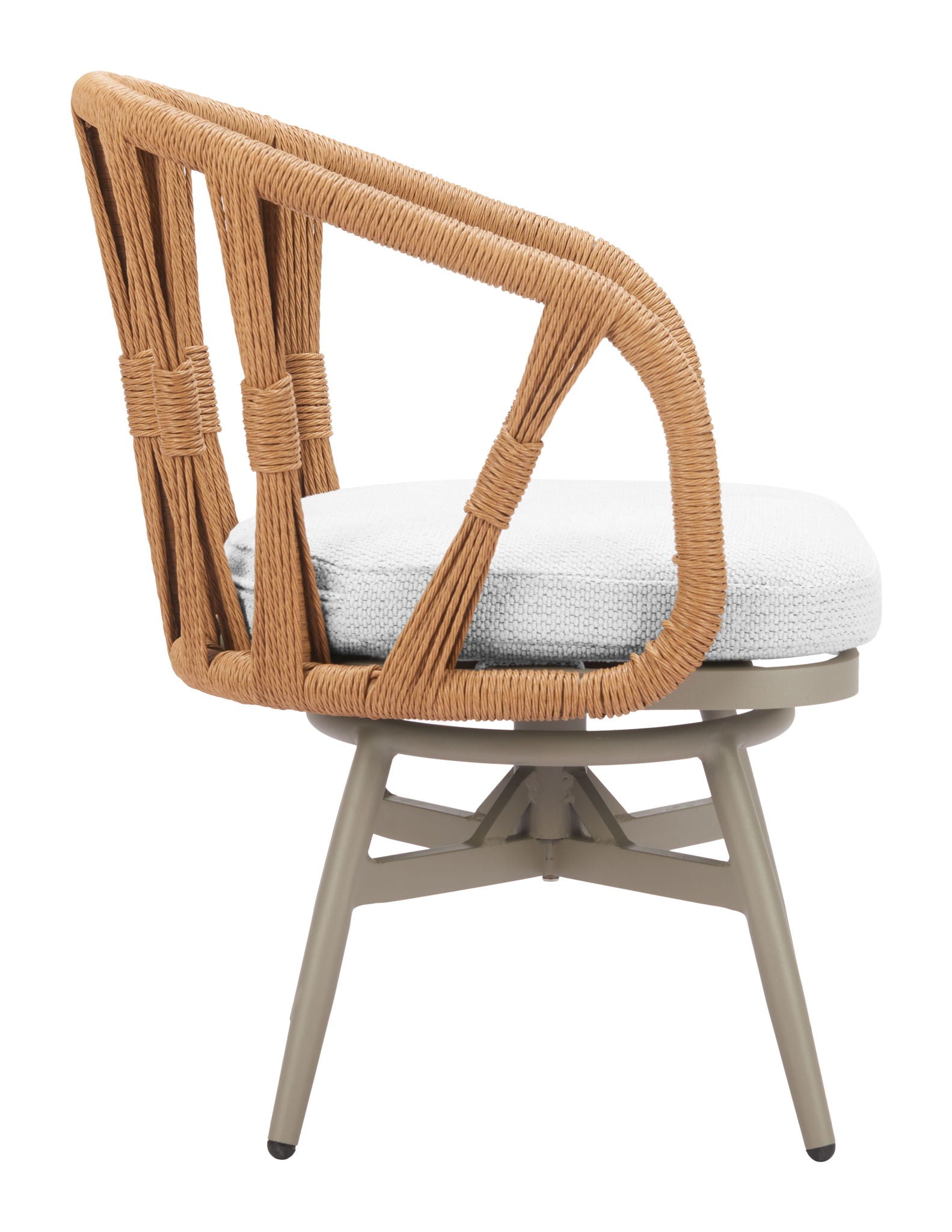 Safal - Outdoor Swivel Dining Chair - Multicolor