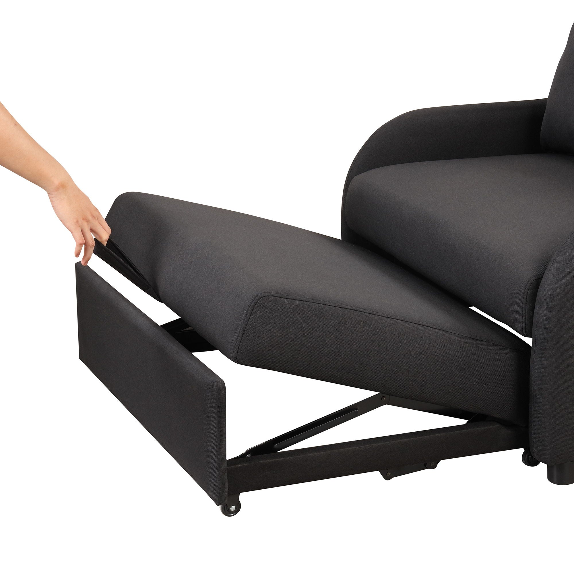 Versatile Pull Out Sofa Sleeper 3 In 1 With Wing Table & USB Charge, Compact Design