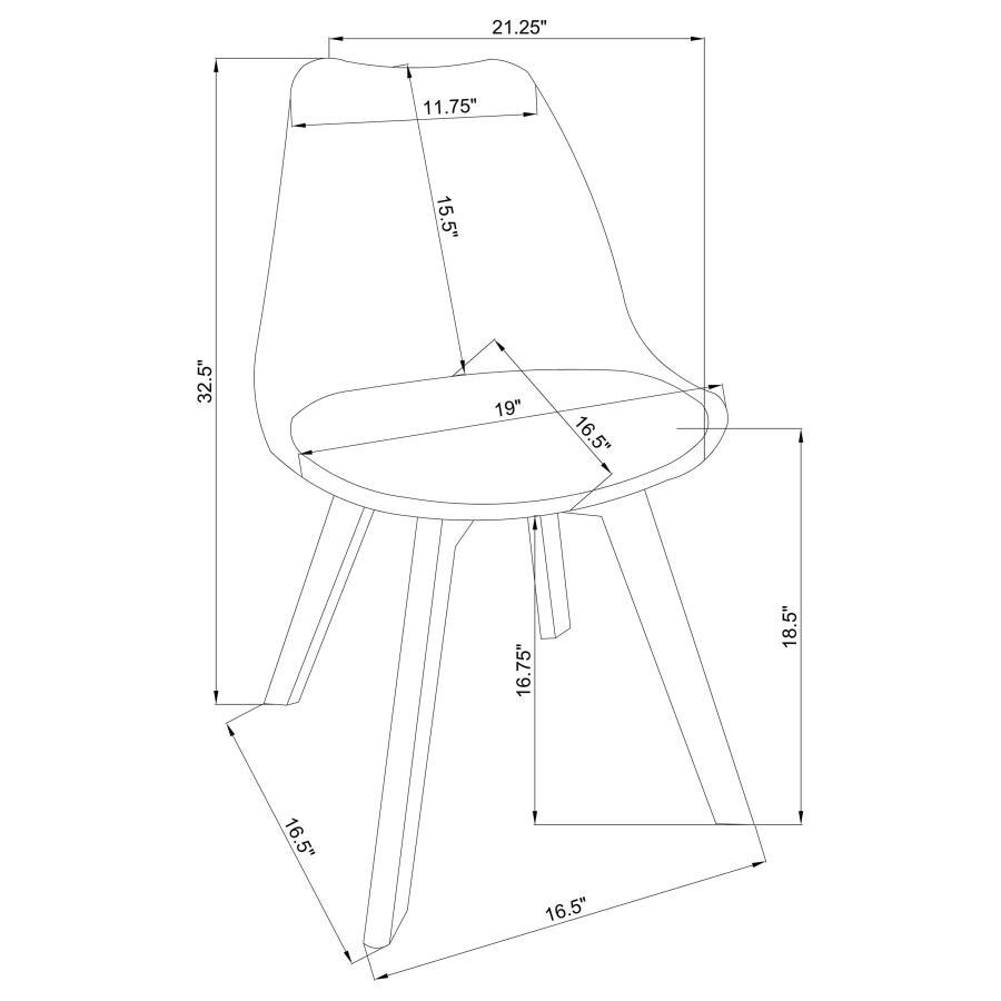 Caballo - Polypropylene Dining Side Chair (Set of 2)