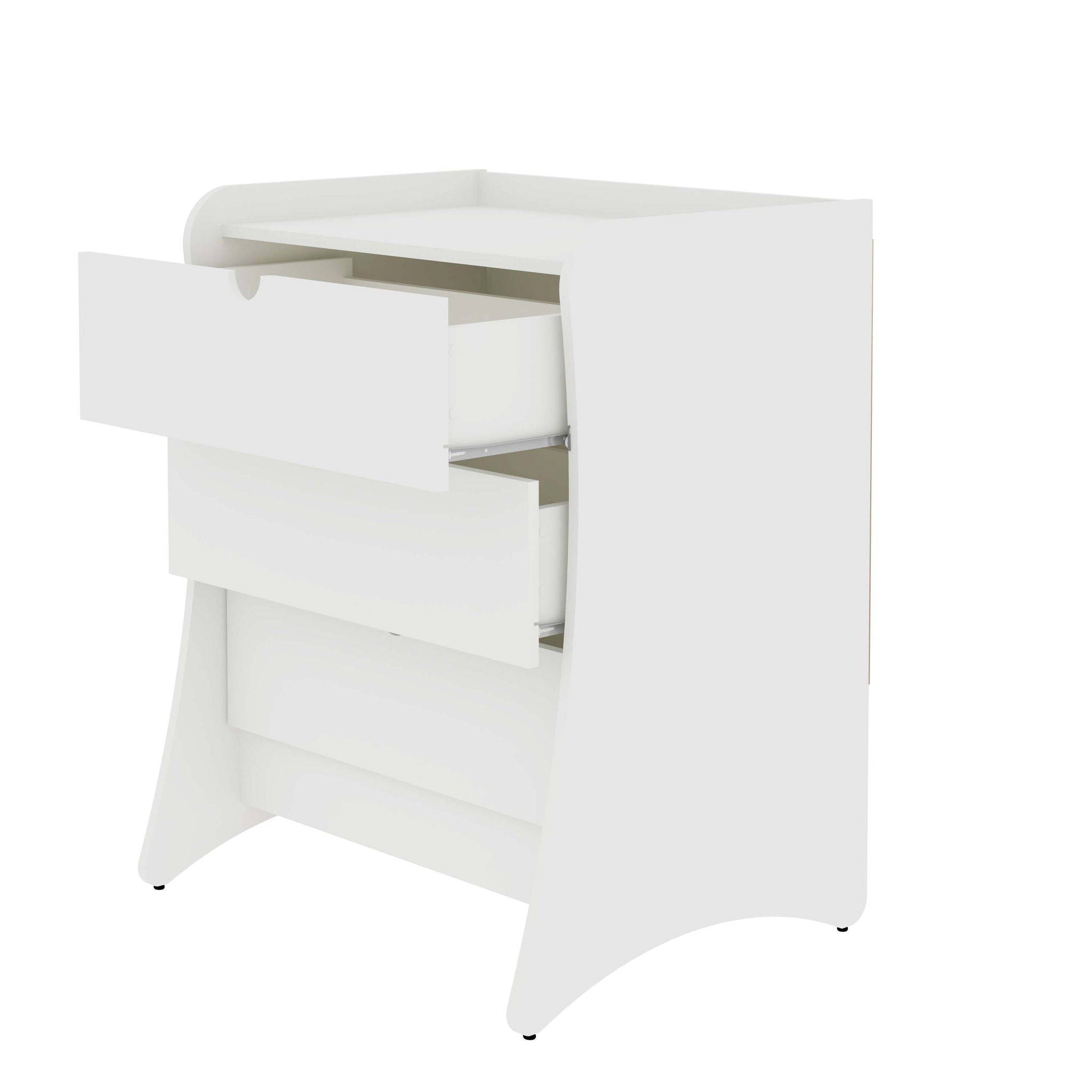 Coney - Nightstand With 3 Drawers