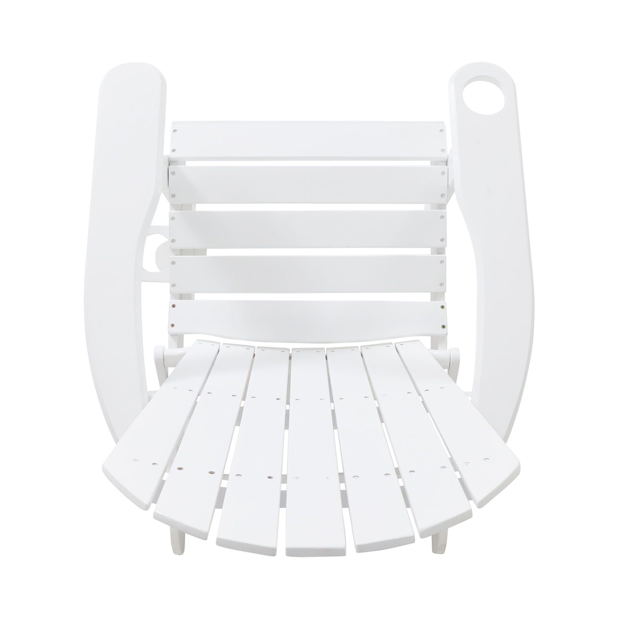 Zenithia - Outdoor Foldable Adirondack Chair With 2 Cup Holders