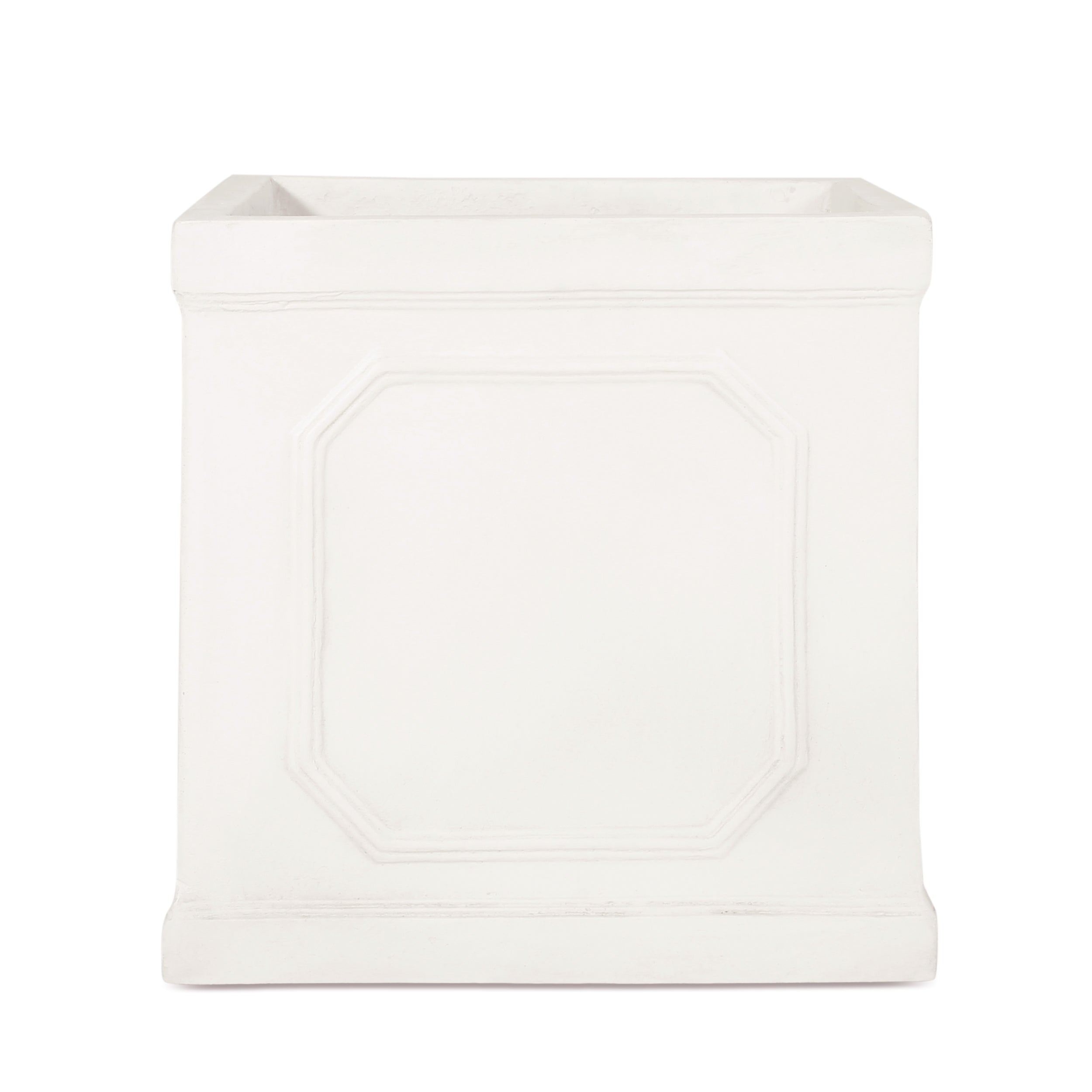 13.75 x 14.00 Antique White Magnesium Oxide Planter