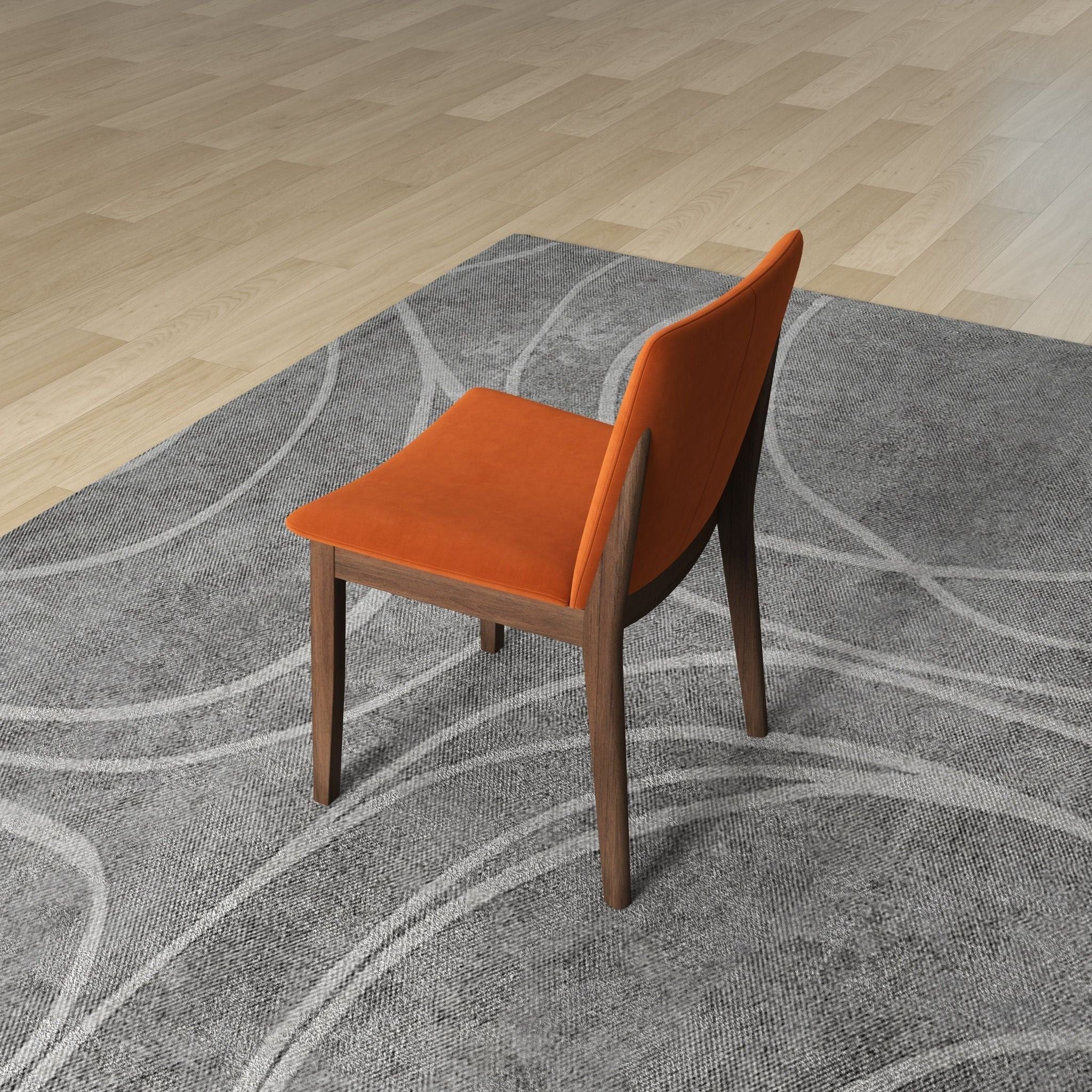 Laura - Mid-Century Modern Solid Wood Dining Chair (Set of 2)