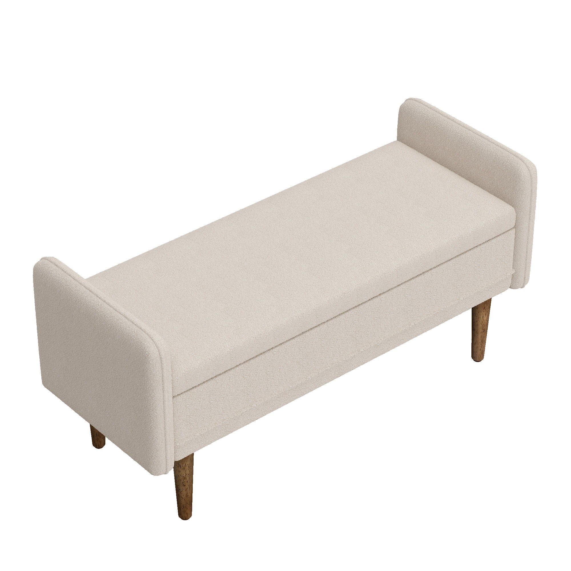 Teddy Velvet Storage Stool With Storage Space For Apartments