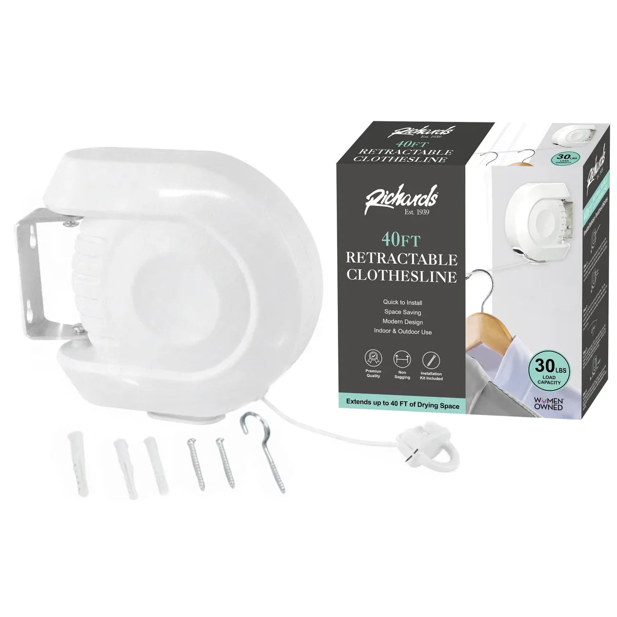 40 Foot Retractable Clothesline