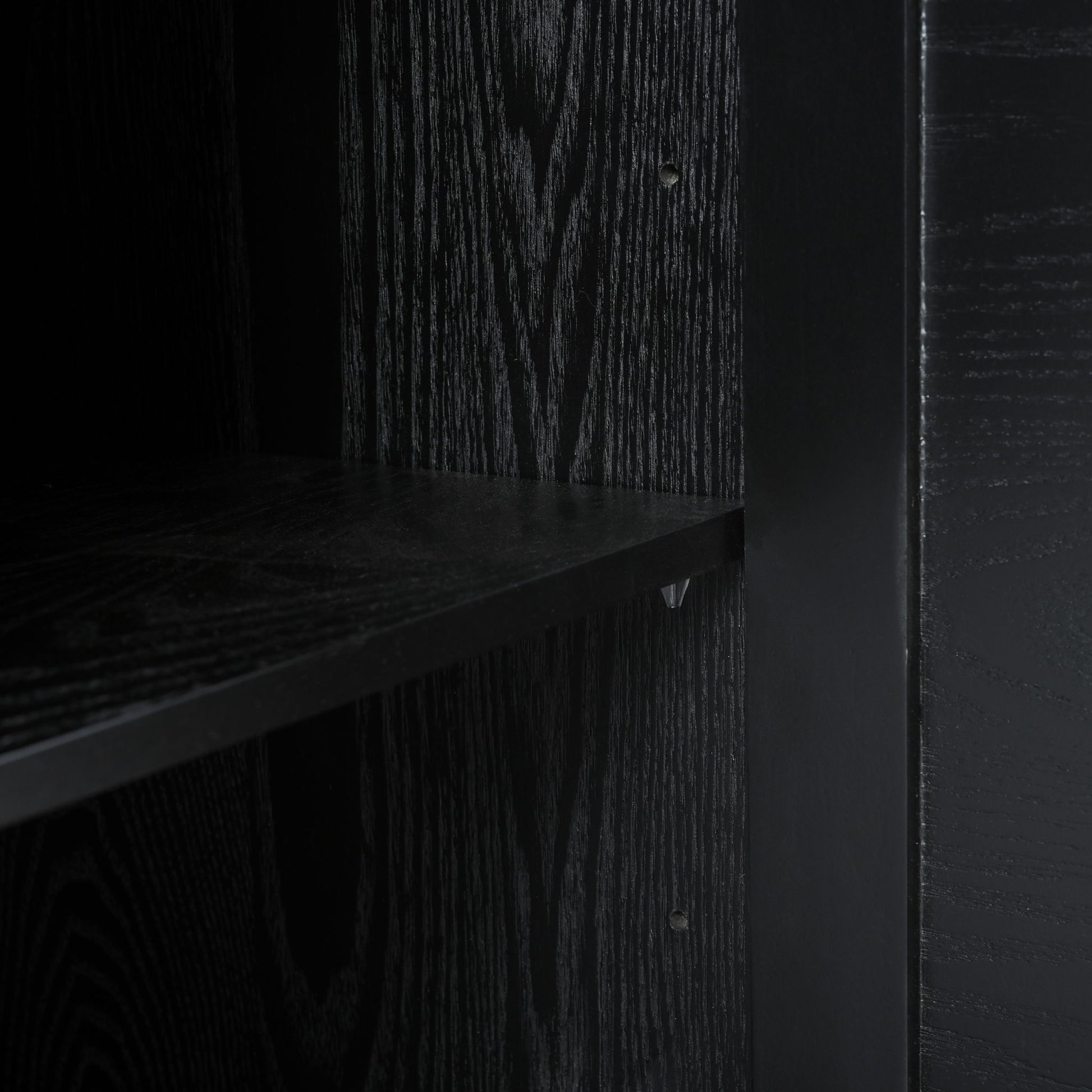 Stylish Storage Cabinet Sideboard With Unique Geometric Circle Door Design - Black - Best Buy Furniture