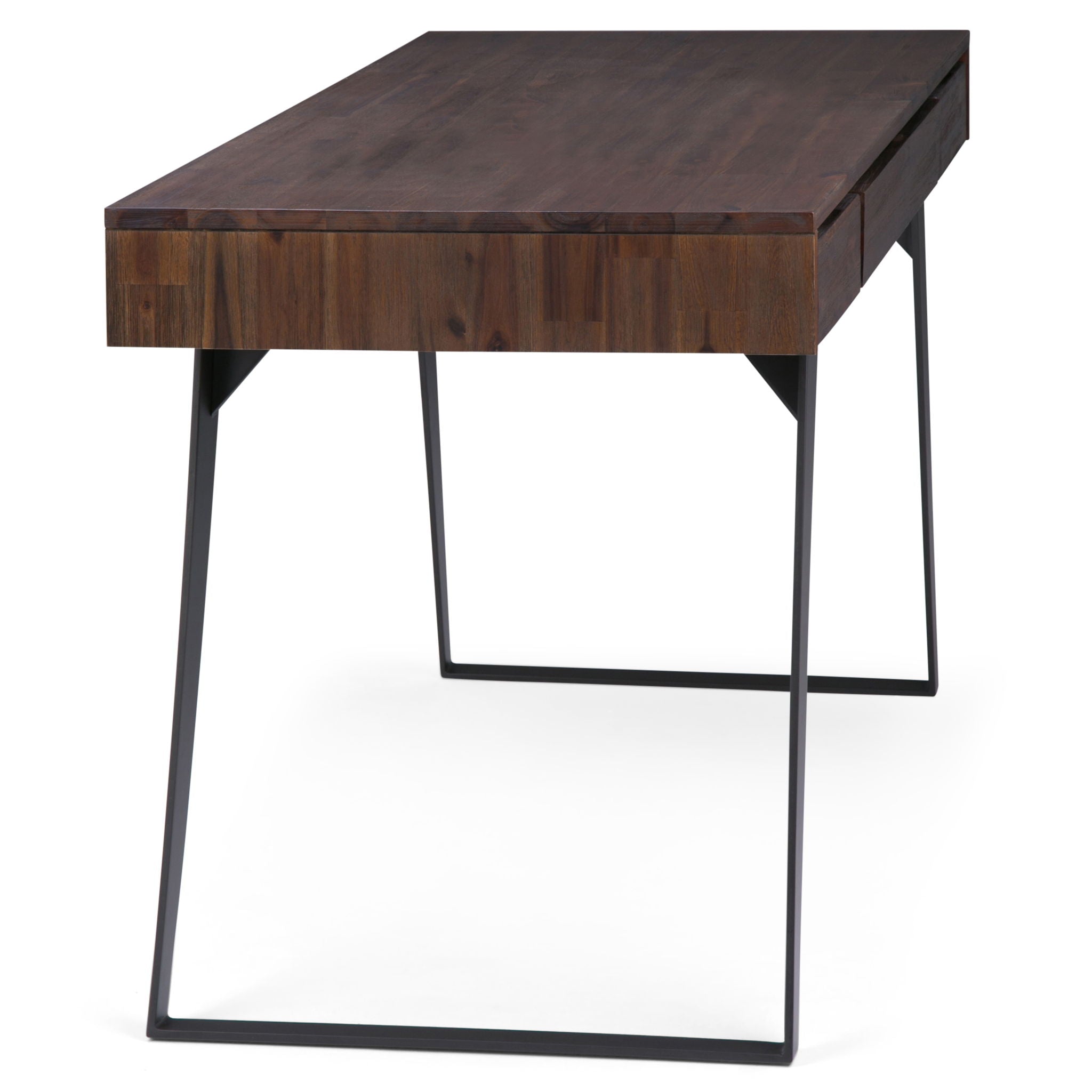 Lowry - Desk - Distressed Charcoal Brown - Best Buy Furniture