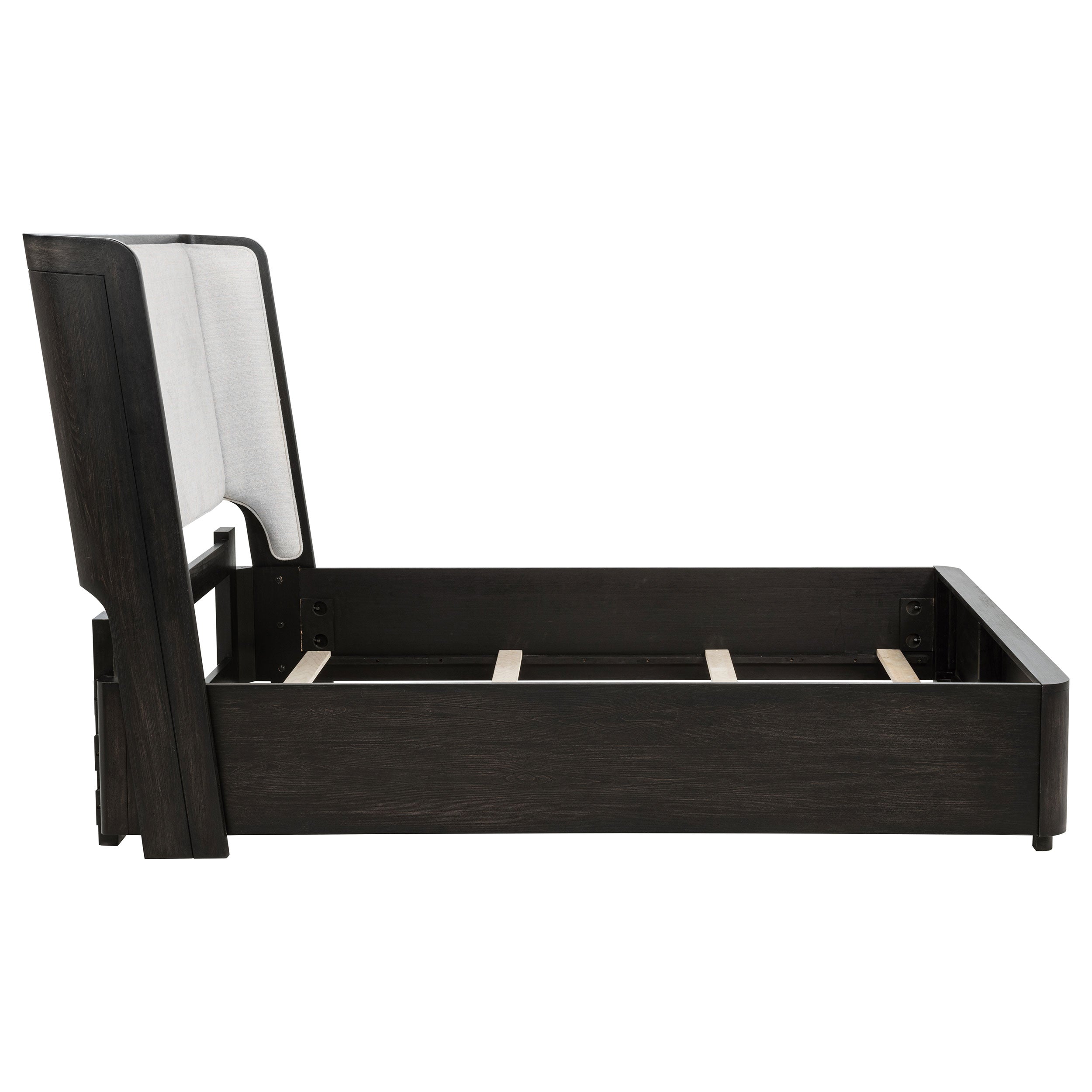 Leandro 55-inch Queen Wingback Bed Burnished Black-