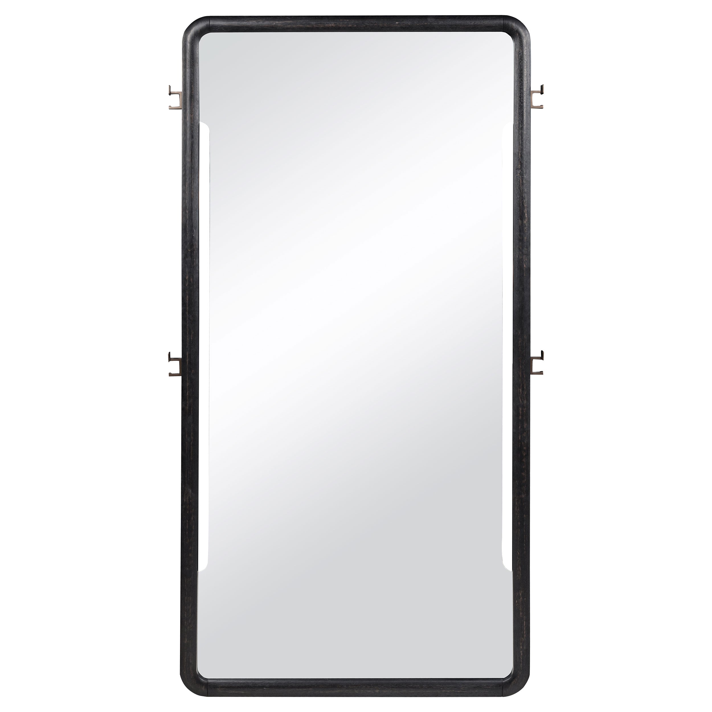 Leandro 76-inch Full Length Floor Mirror Burnished Black-