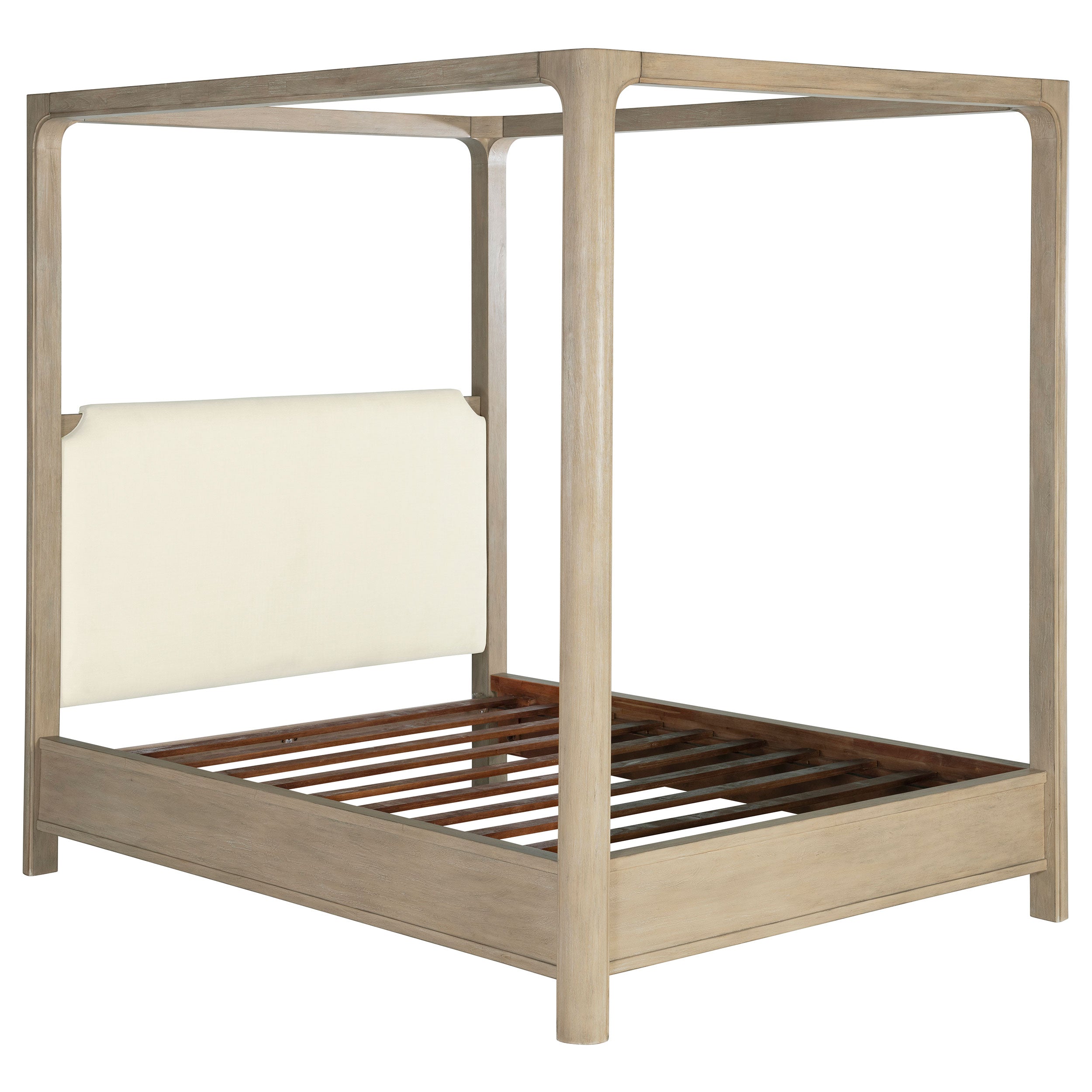 Solano 85-inch Queen Canopy Bed Weathered Mango-