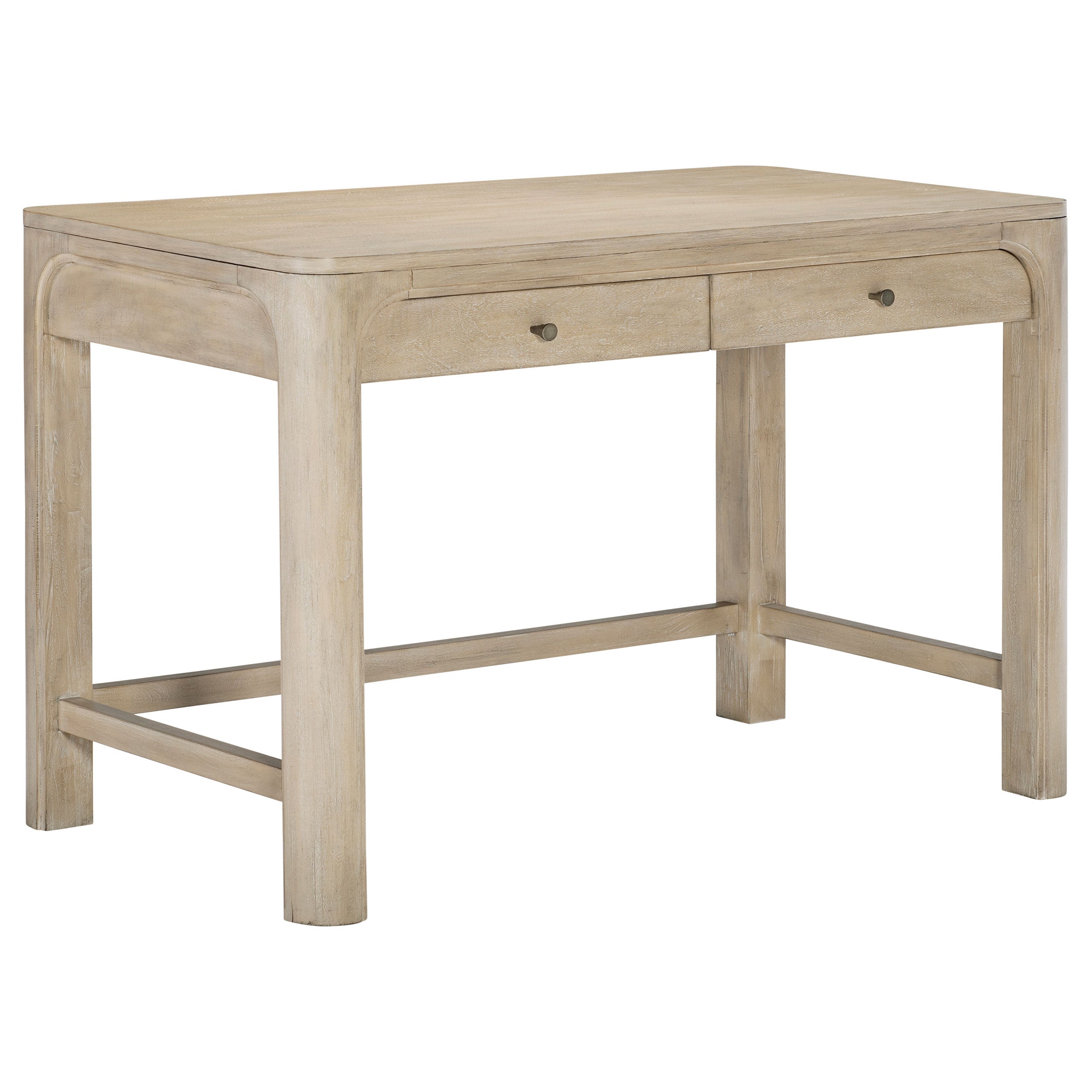Solano 2-drawer Makeup Table Vanity Desk Weathered Mango-