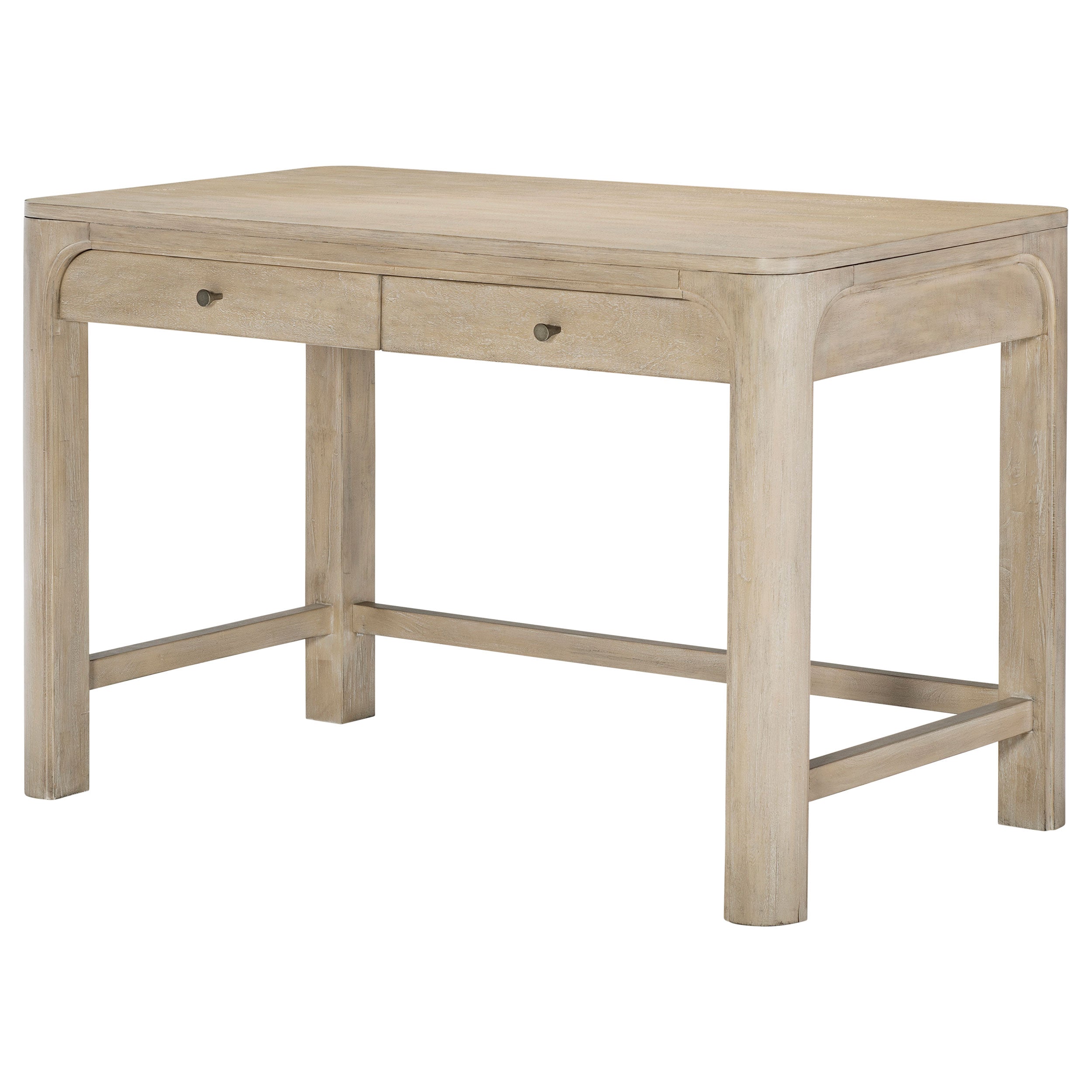 Solano 2-drawer Makeup Table Vanity Desk Weathered Mango-