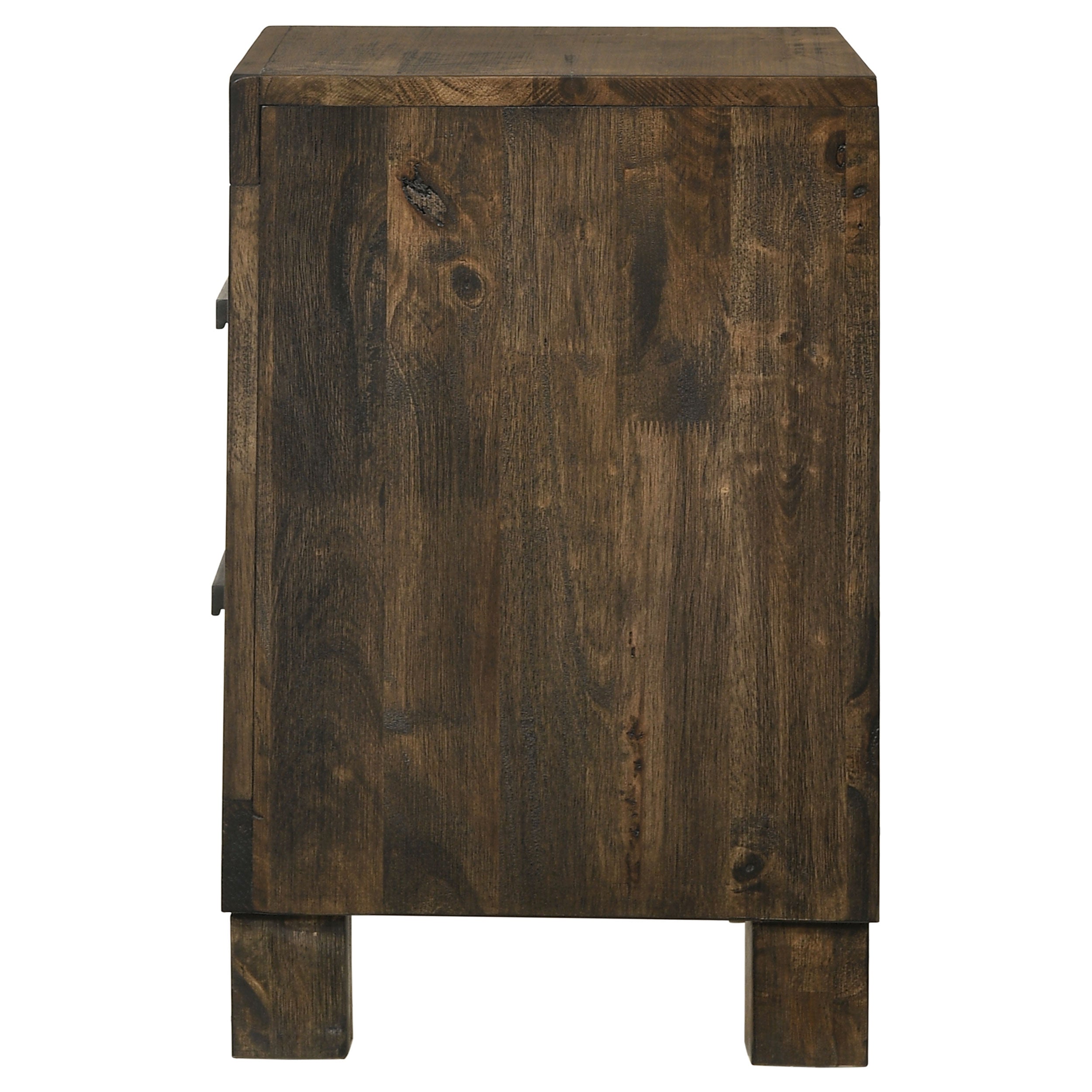 Woodmont 2-drawer Nightstand Rustic Golden Brown-CoasterEveryday