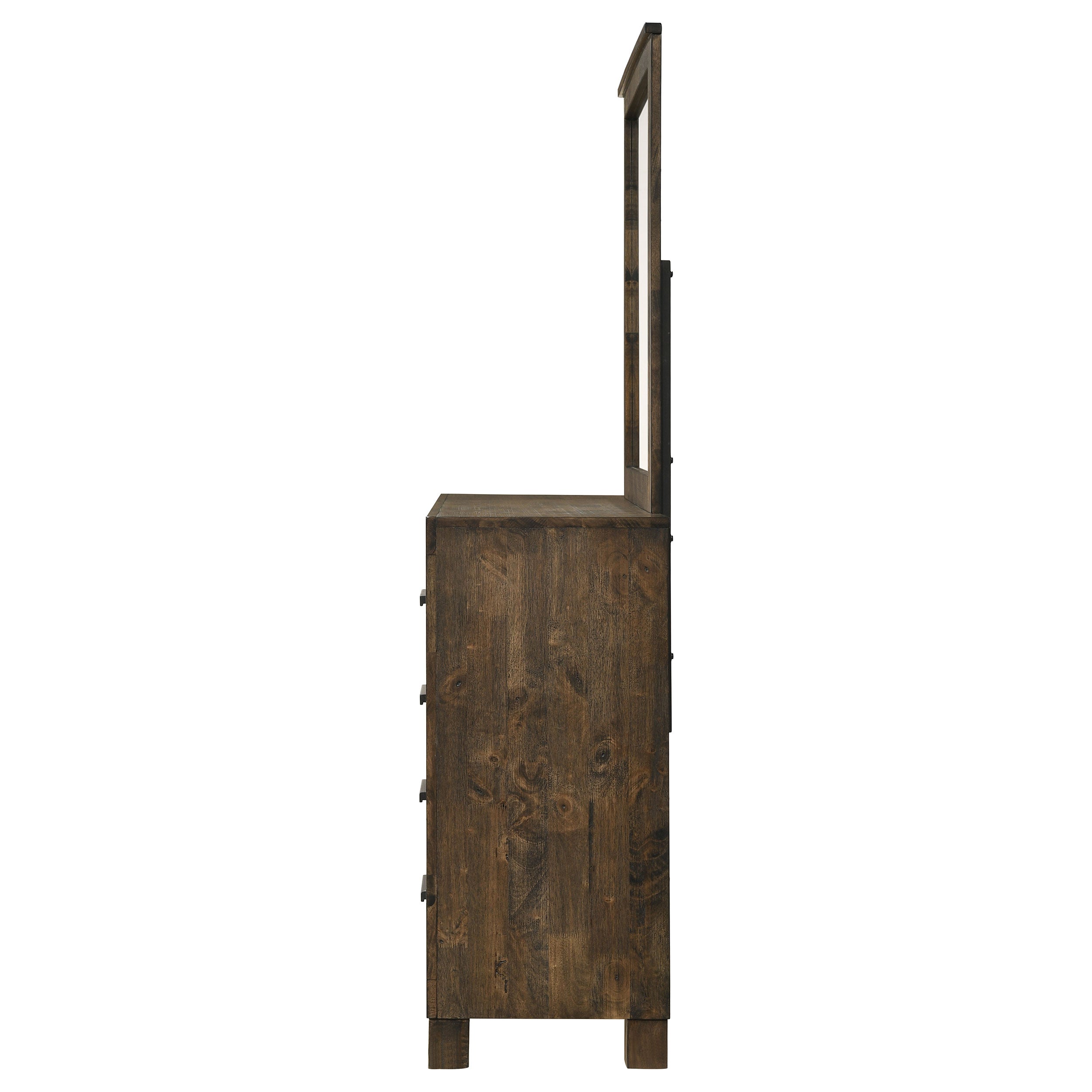 Woodmont 8-drawer Dresser with Mirror Rustic Golden Brown-CoasterEveryday