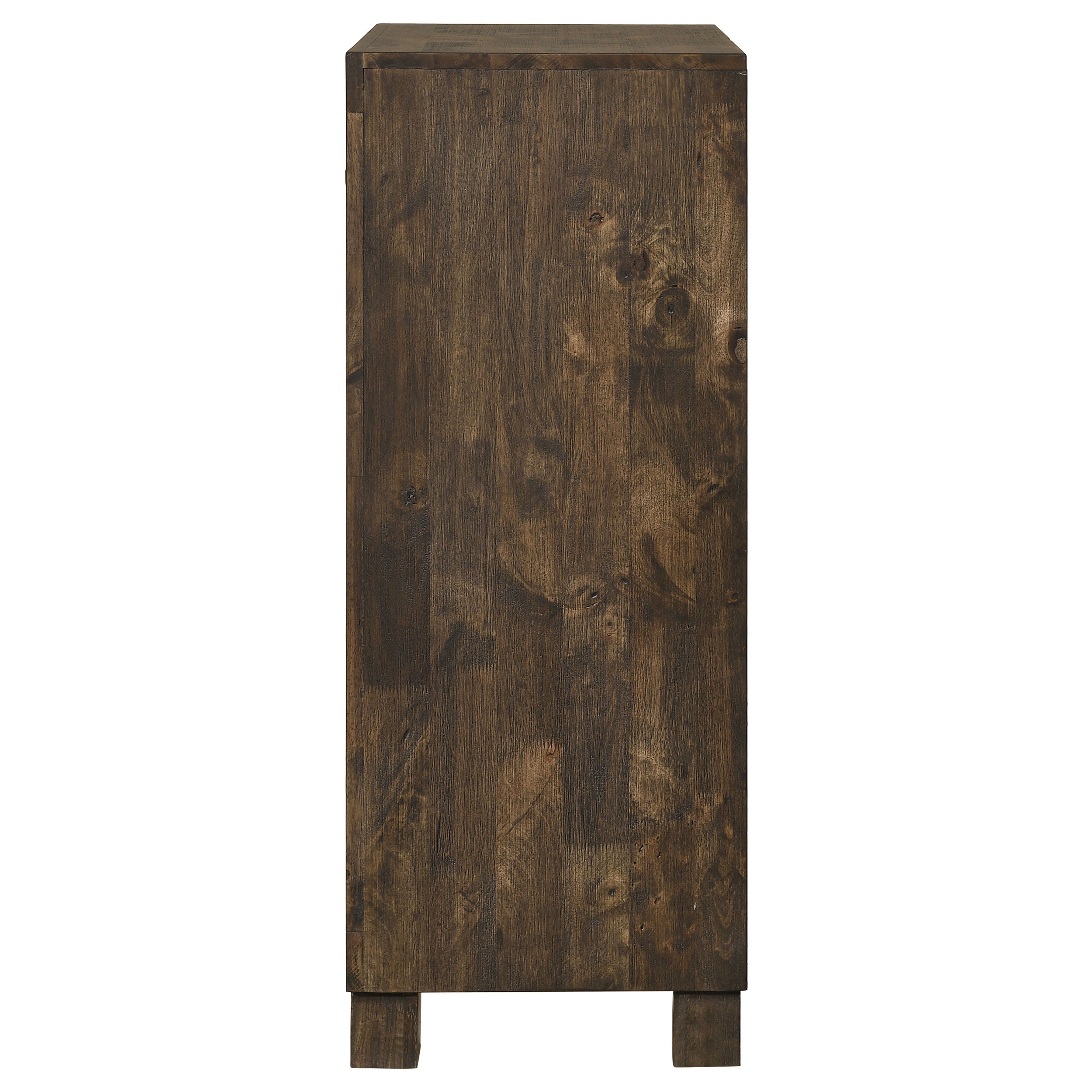 Woodmont 5-drawer Bedroom Chest Rustic Golden Brown-CoasterEveryday